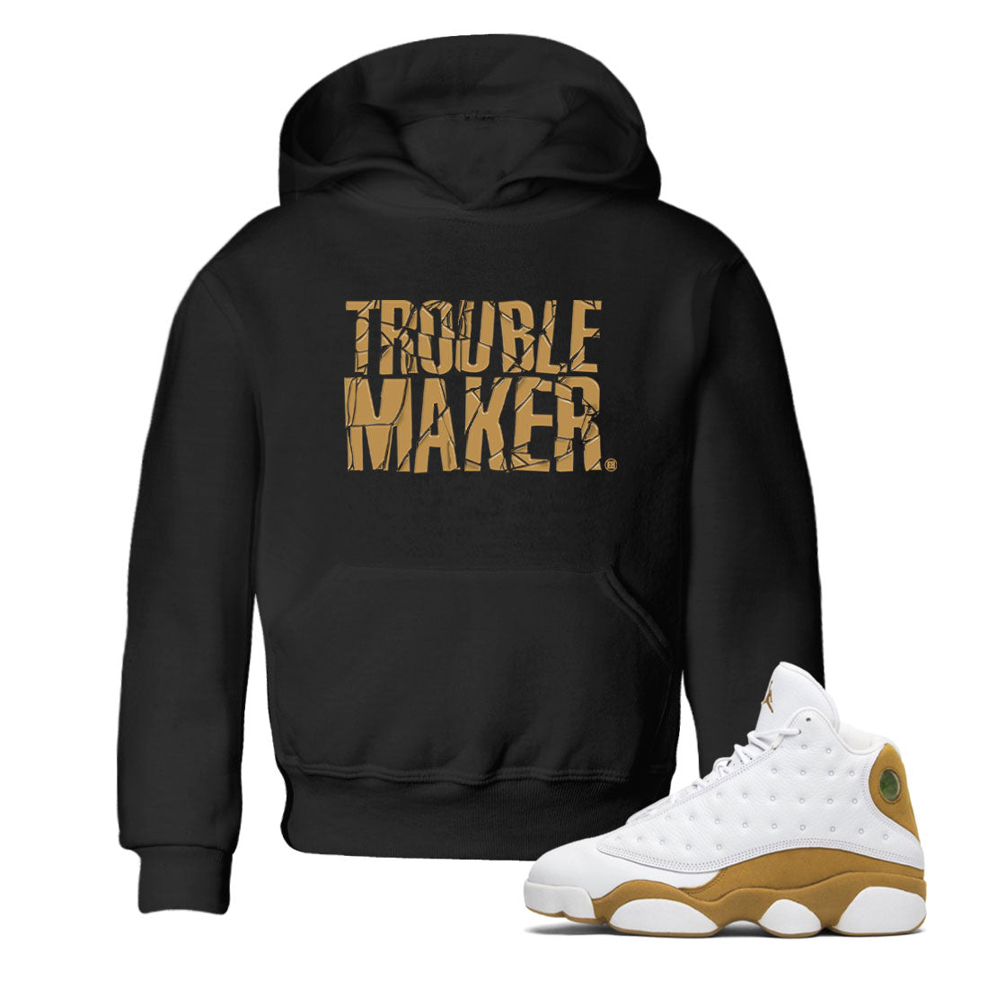 Trouble Maker snkmatch Tee Kids - Air Jordan 13 Wheat