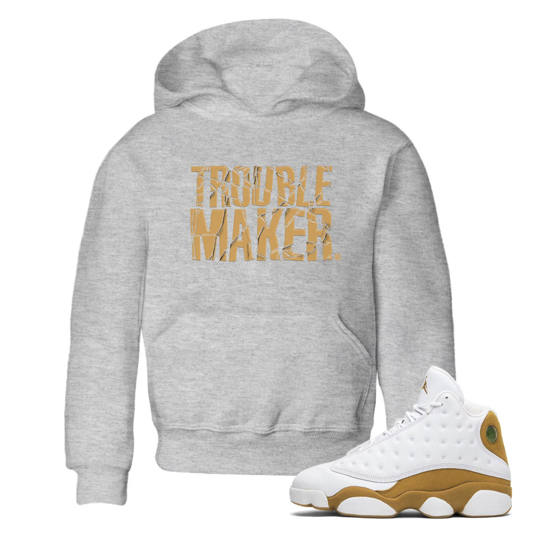Trouble Maker snkmatch Tee Kids - Air Jordan 13 Wheat