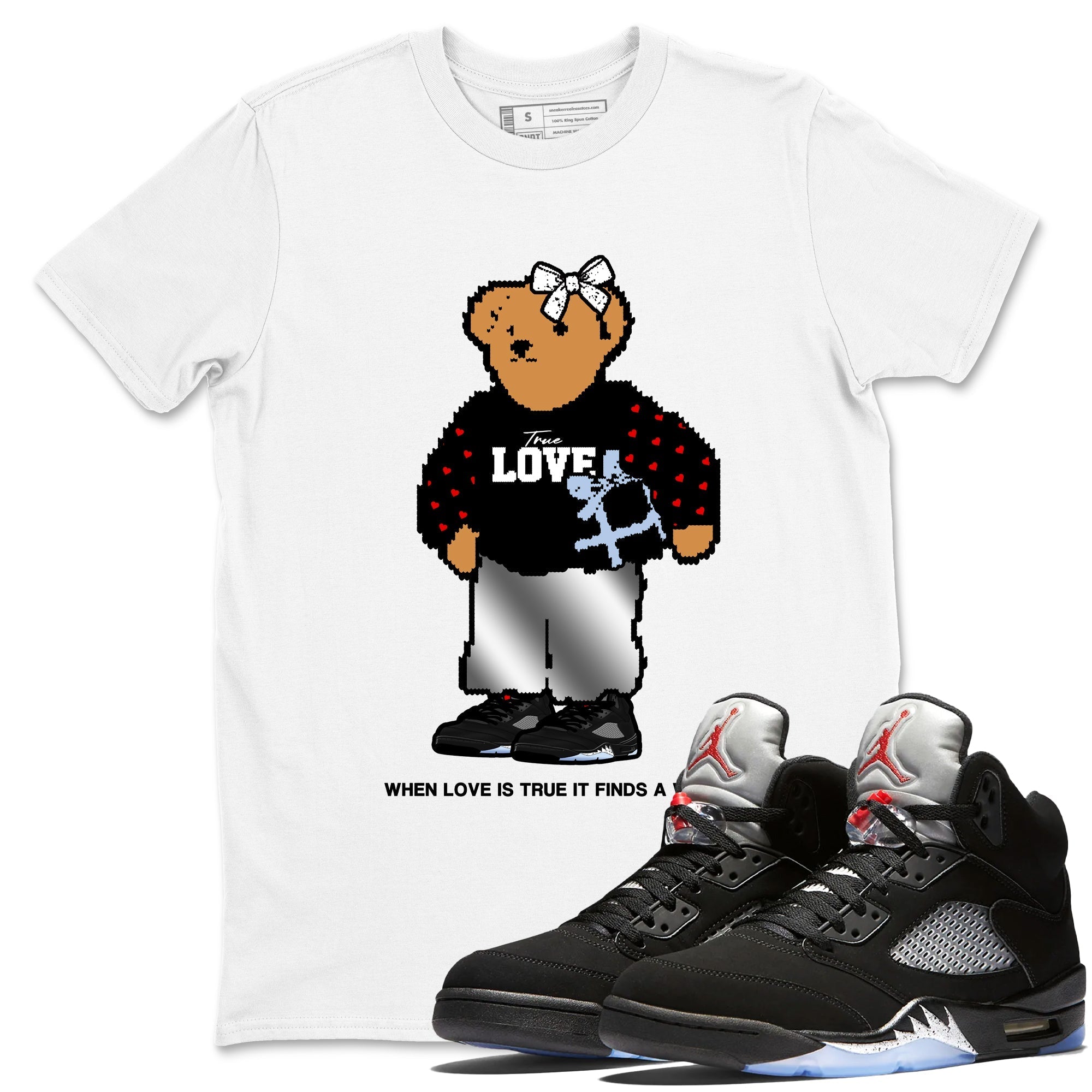 True Love Bear snkmatch Tees - Air Jordan 5 Reimagined