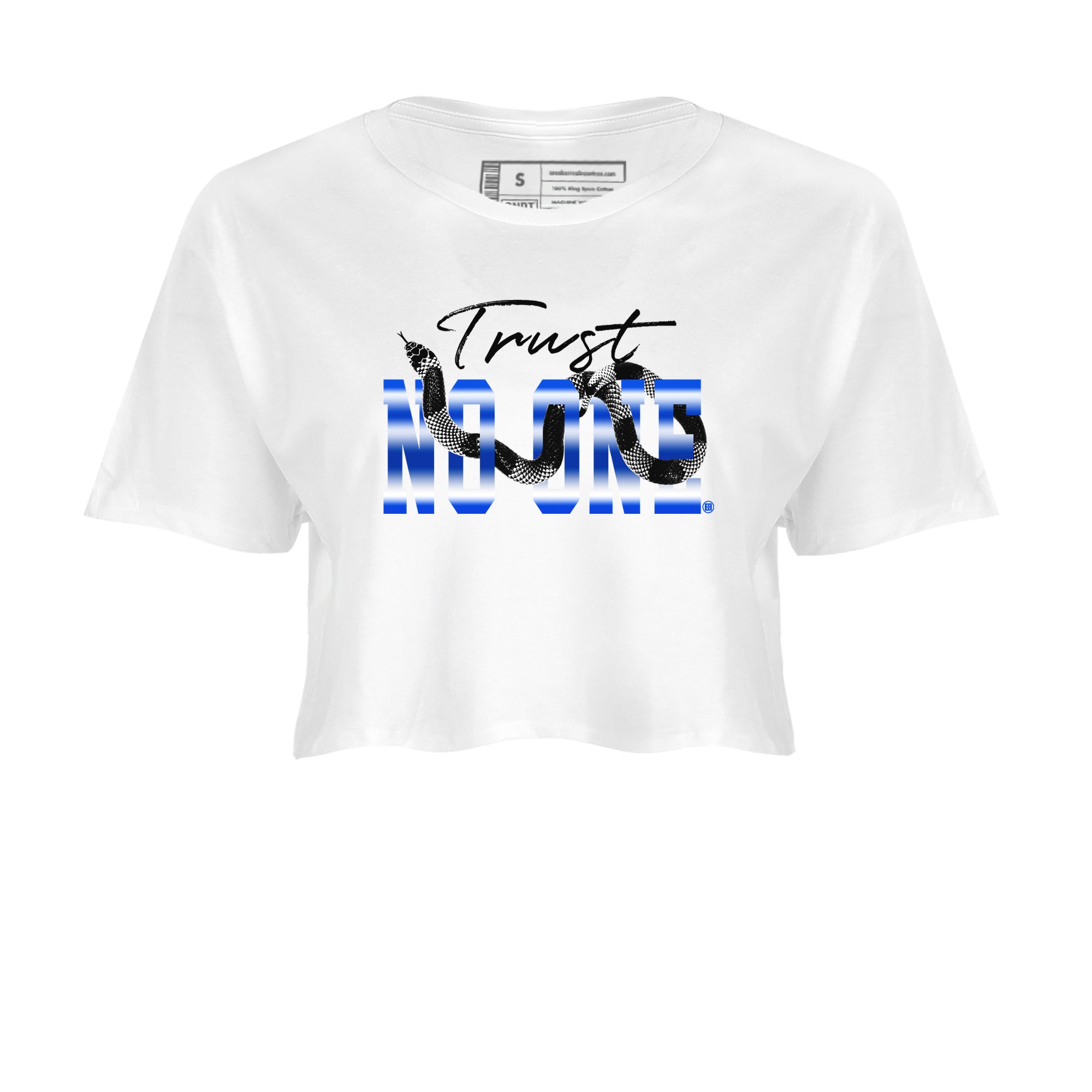 Trust No One snkmatch Women's Top - Air Foamposite One Royal