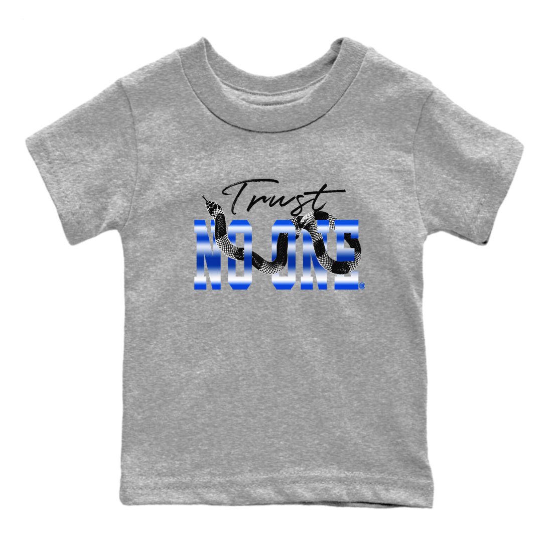 Trust No One snkmatch Tees Kids - Air Foamposite One Royal