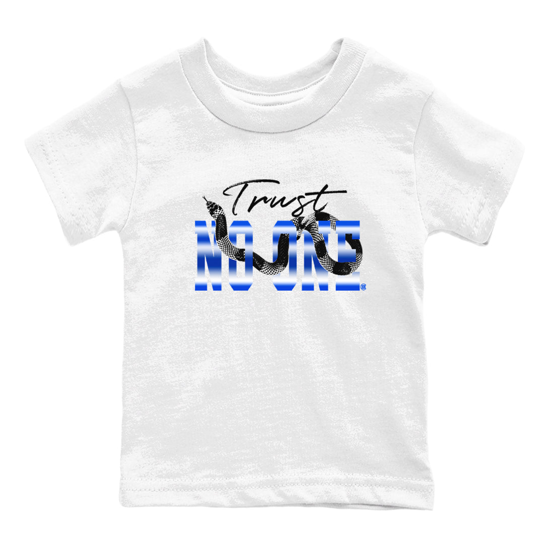 Trust No One snkmatch Tees Kids - Air Foamposite One Royal
