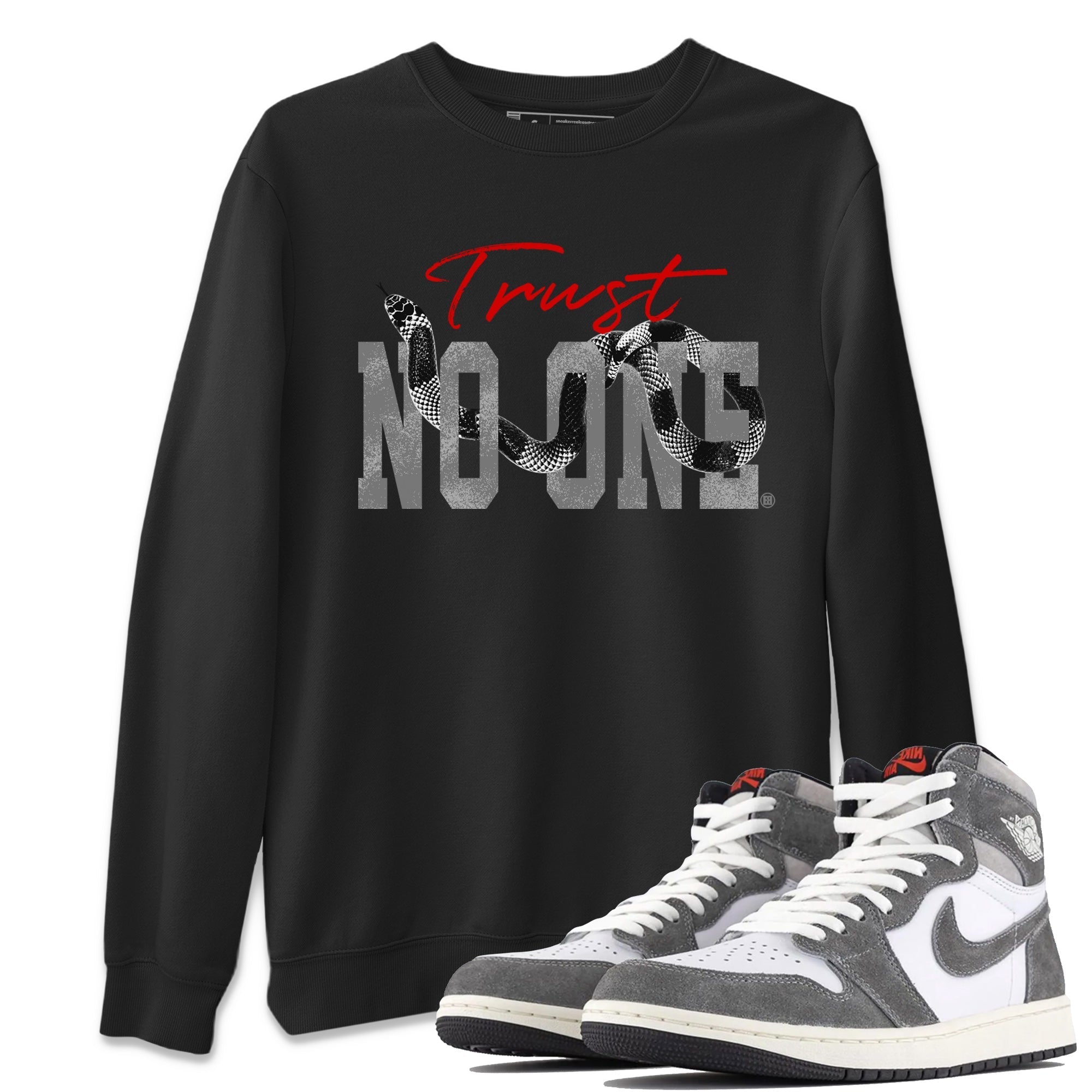 Trust No One Unisex Tops - Air Jordan 1 Washed Heritage