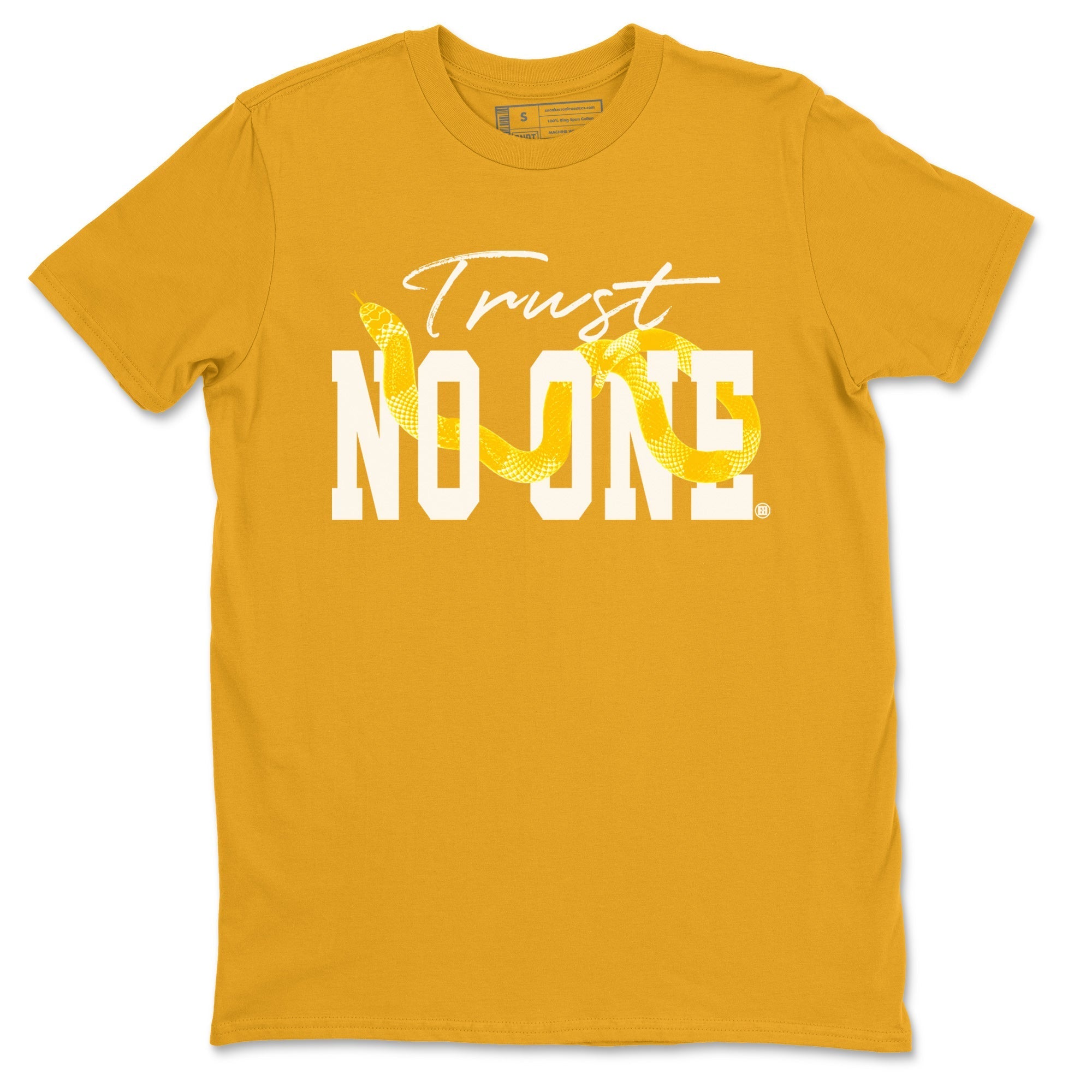 Trust No One Unisex Tops - Air Jordan 11 Yellow Python