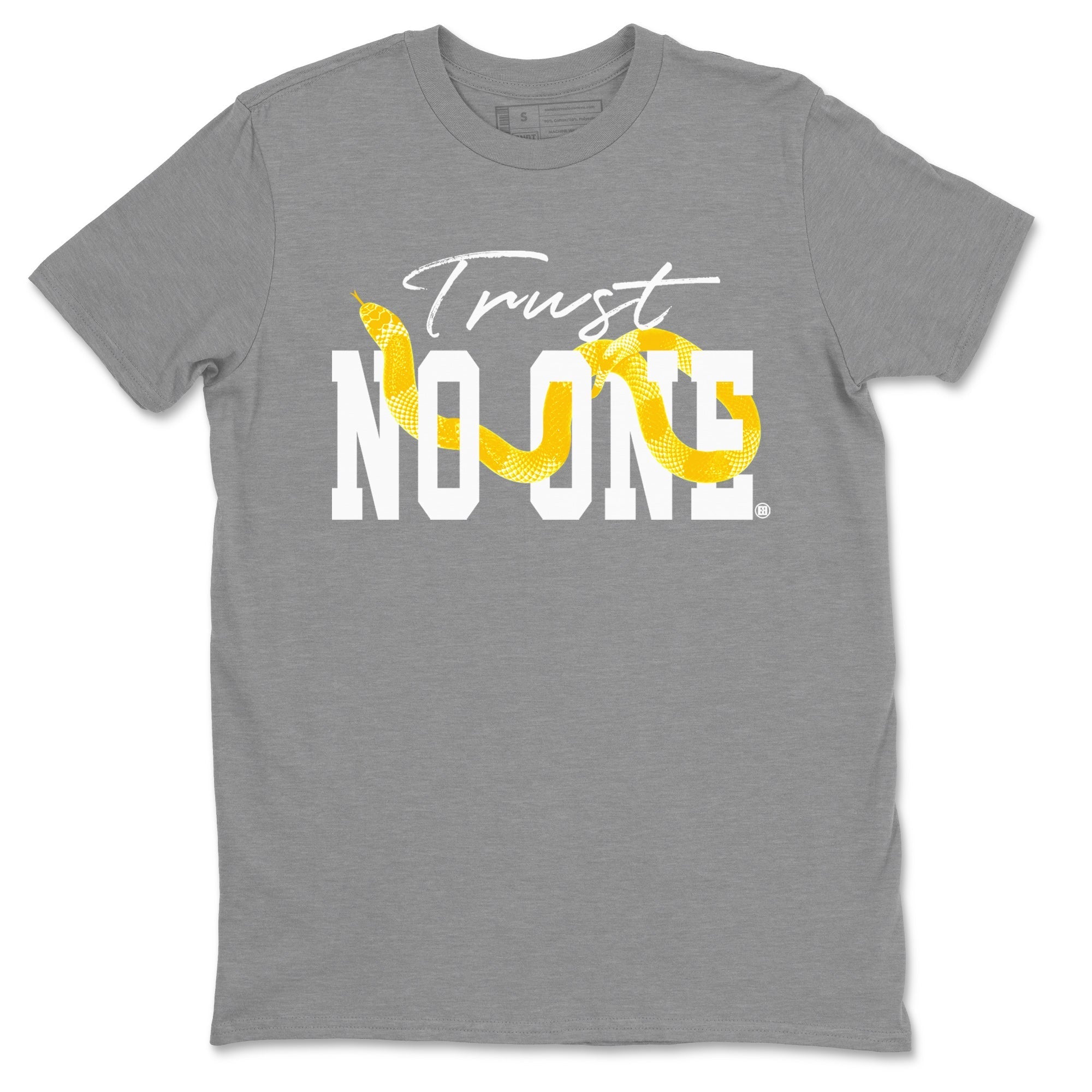 Trust No One Unisex Tops - Air Jordan 11 Yellow Python