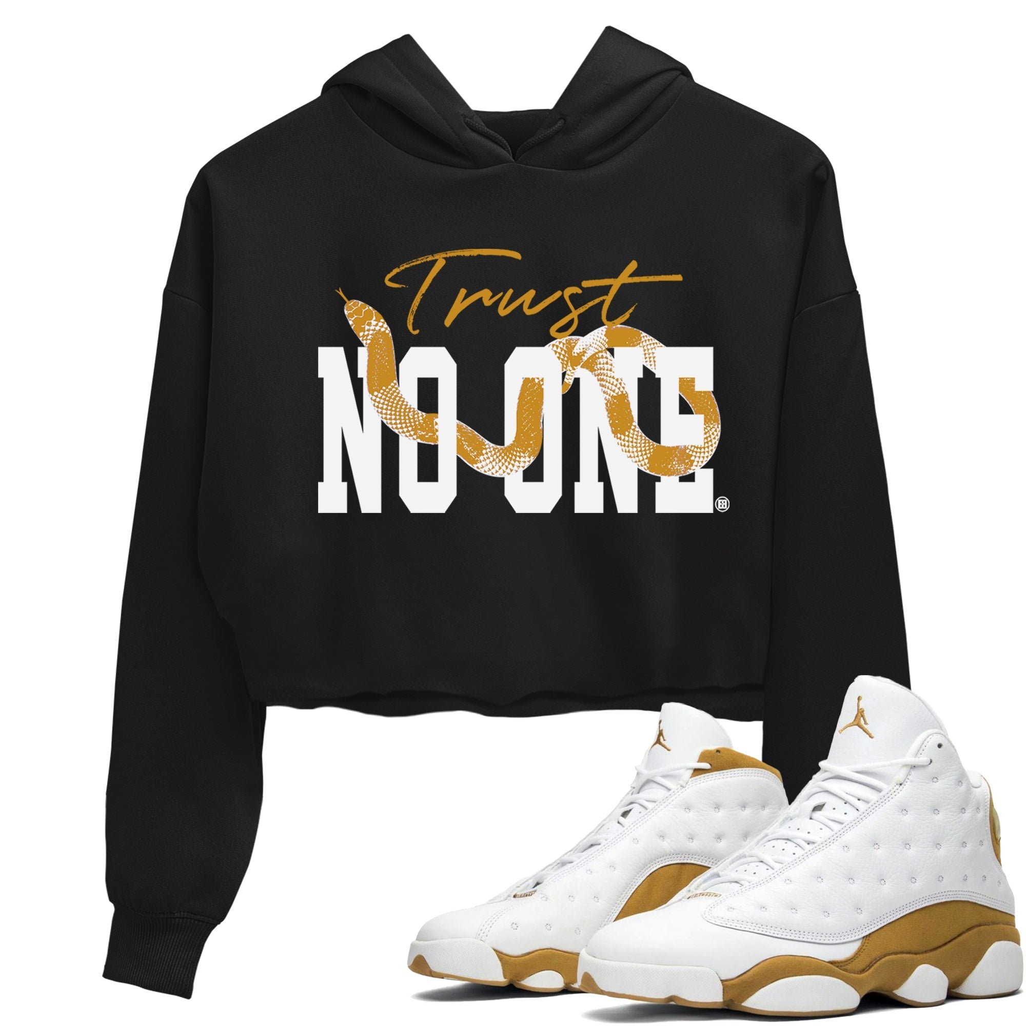 Trust No One Women's Tops - Air Jordan 13 Wheat