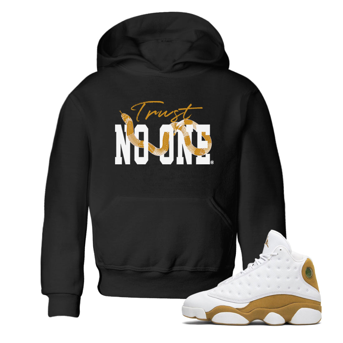 Trust No One Kids Tops - Air Jordan 13 Wheat