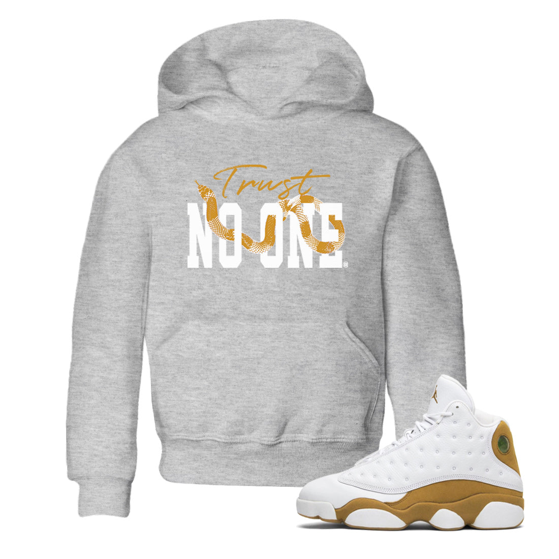 Trust No One Kids Tops - Air Jordan 13 Wheat