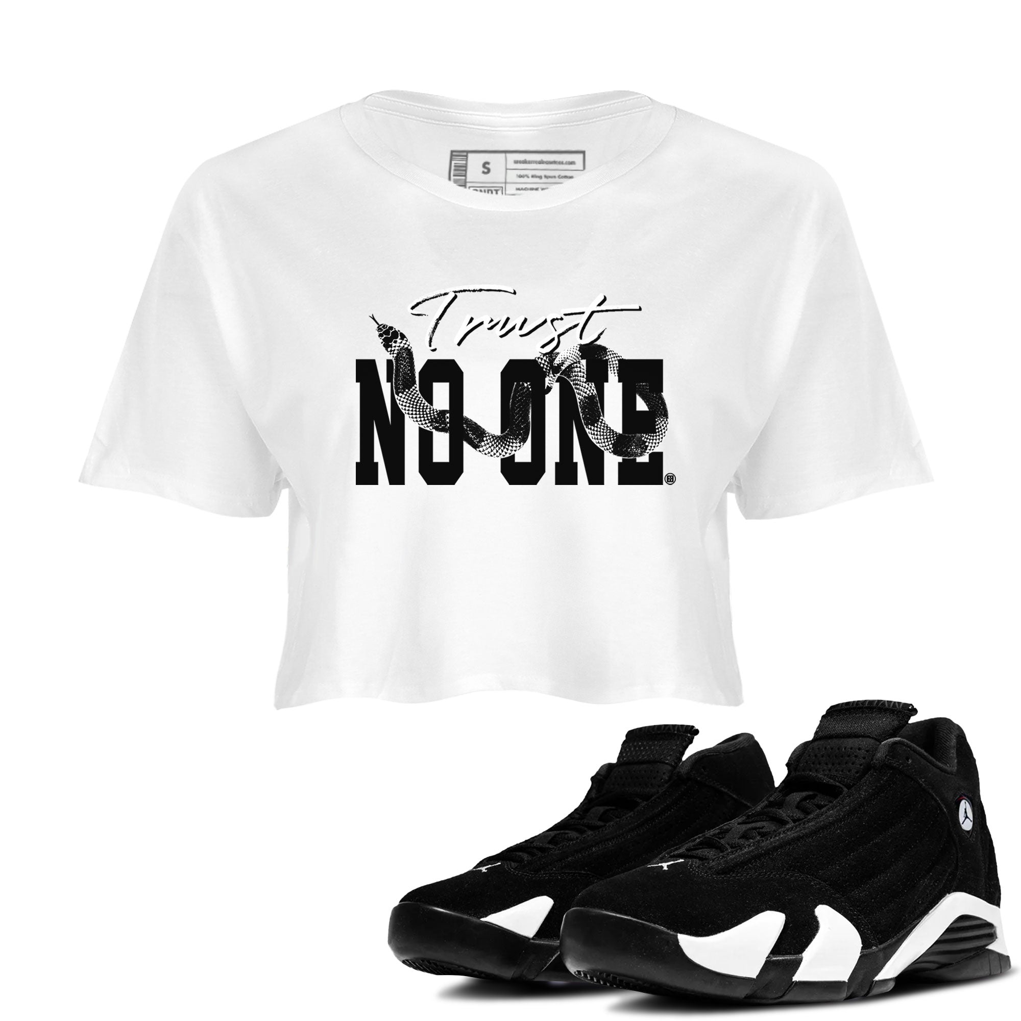 Trust No One snkmatch Women's Top - Air Jordan 14 Panda