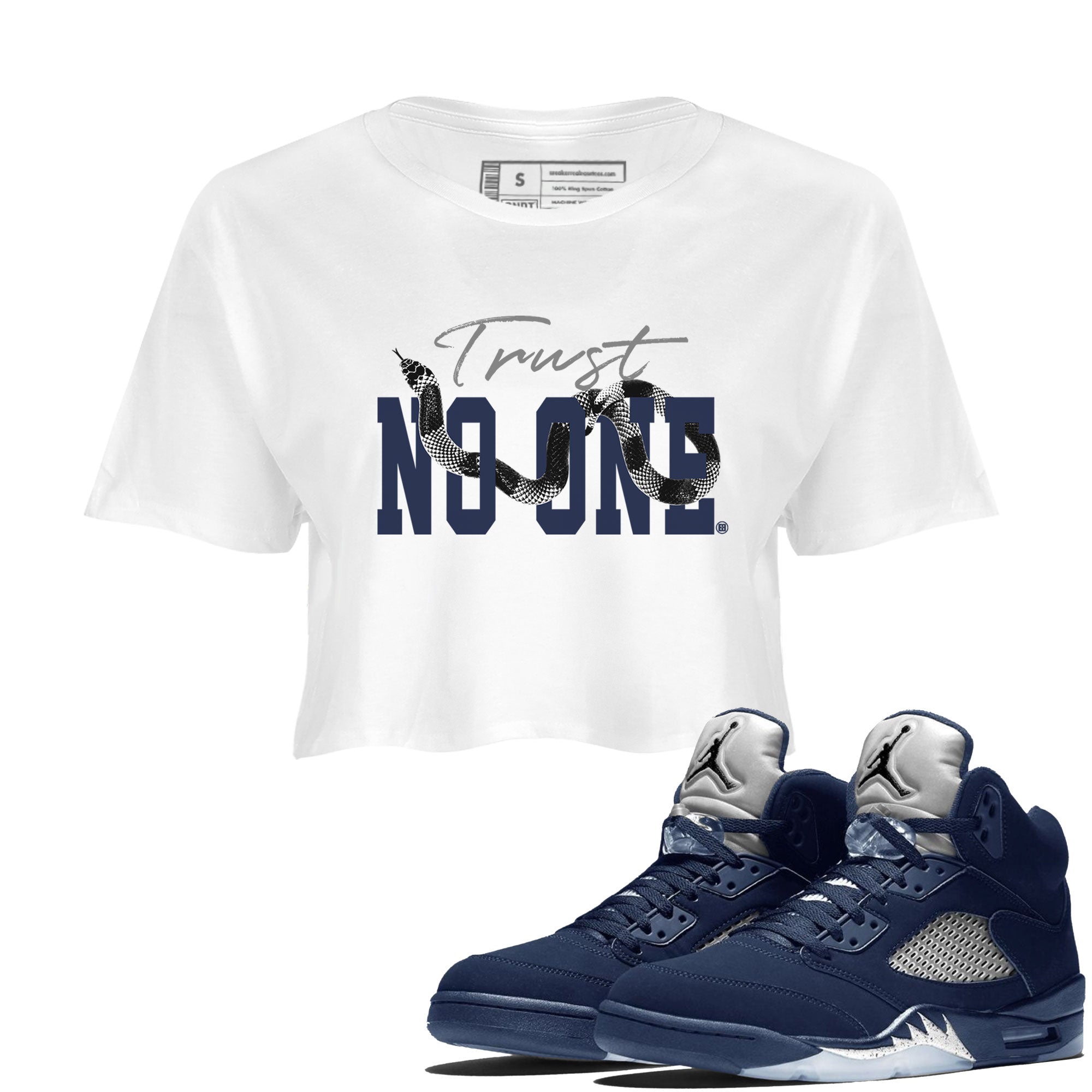 Trust No One snkmatch Women's Top - Air Jordan 5 Georgetown