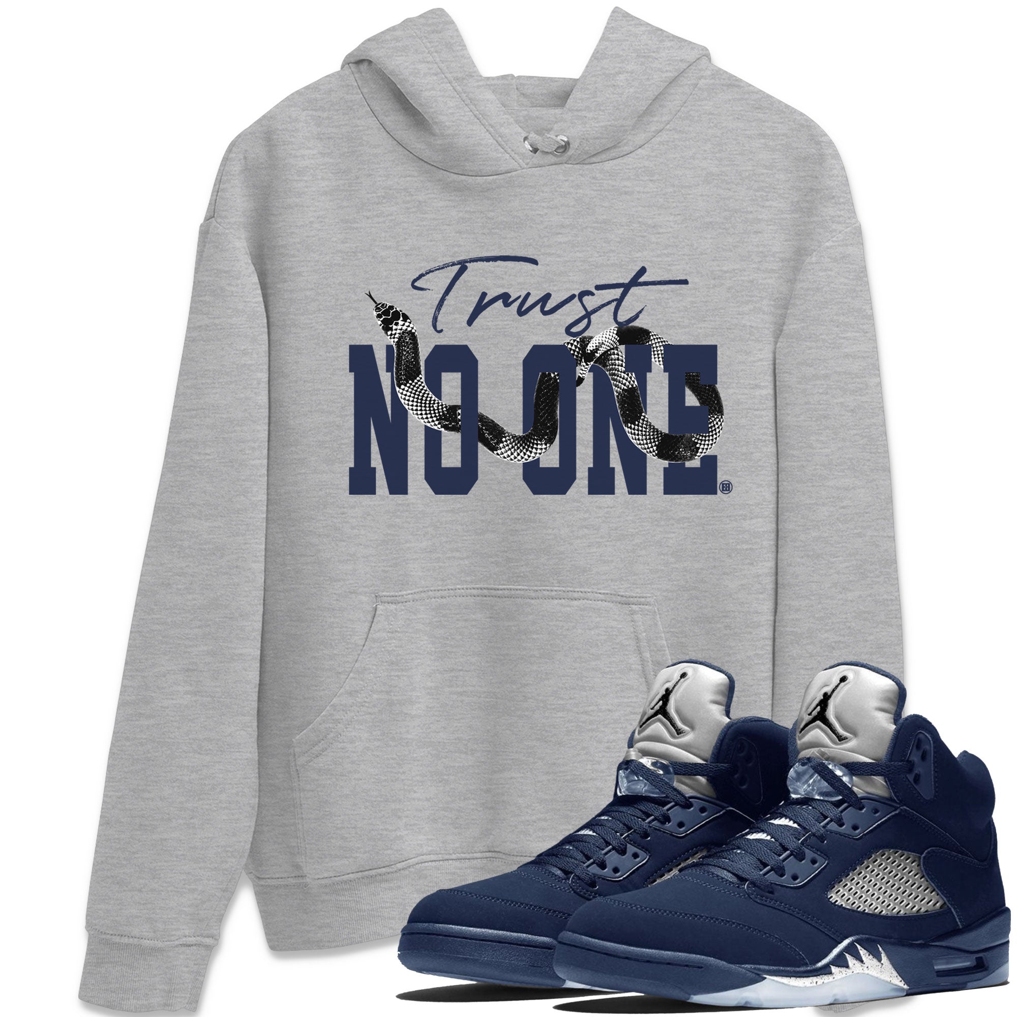 Trust No One snkmatch Tee - Air Jordan 5 Georgetown