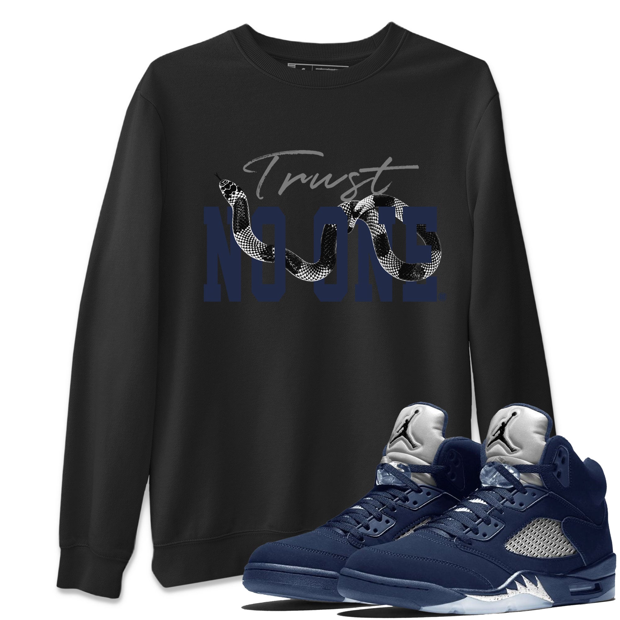Trust No One snkmatch Tee - Air Jordan 5 Georgetown