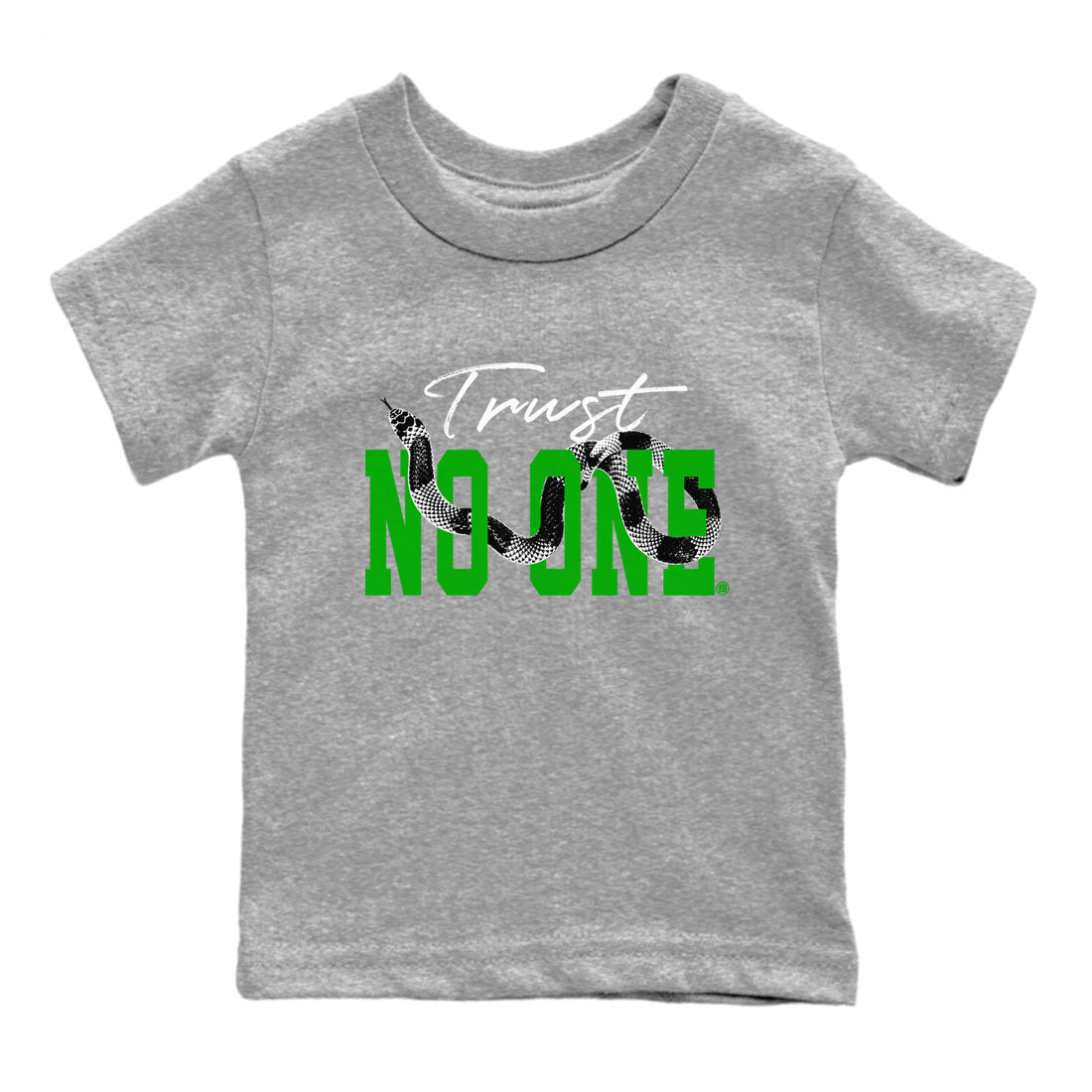 Trust No One snkmatch Tees Kids - Air Jordan 5 Lucky Green