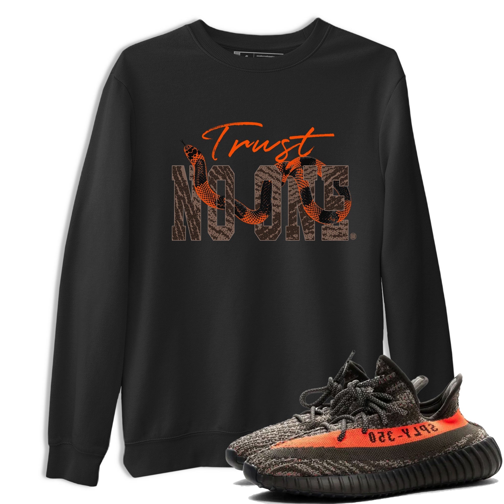 Trust No One snkmatch Tee - Yeezy 350 Carbon Beluga