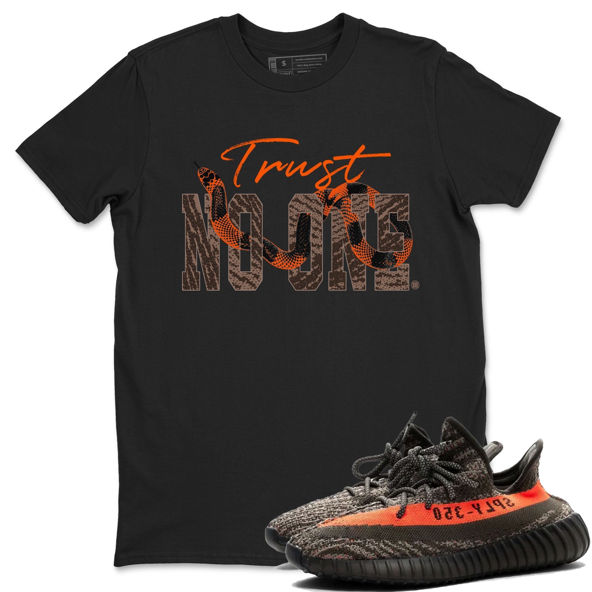 Trust No One snkmatch Tee - Yeezy 350 Carbon Beluga