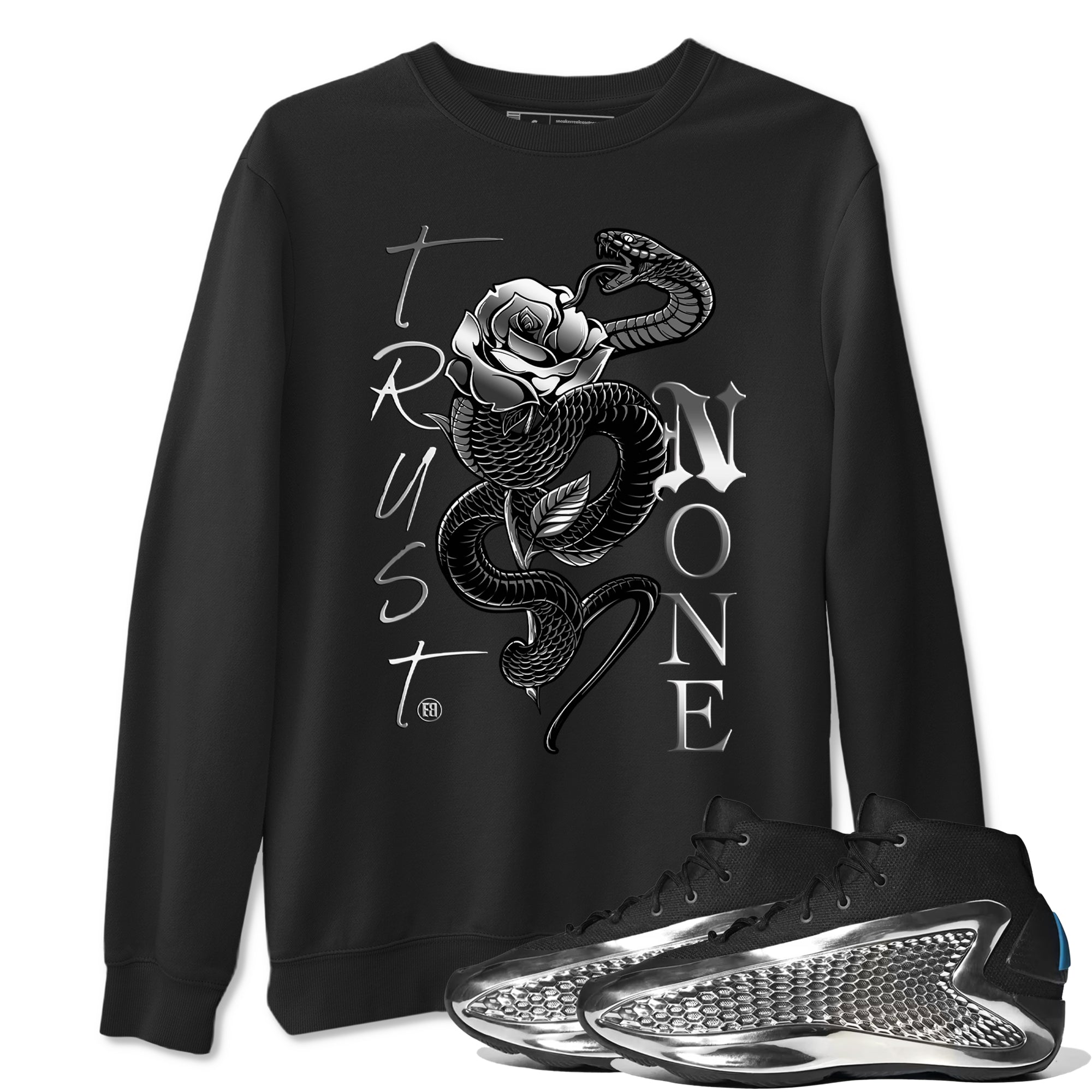 Trust None snkmatch Tees - AE 1 Silver Metallic