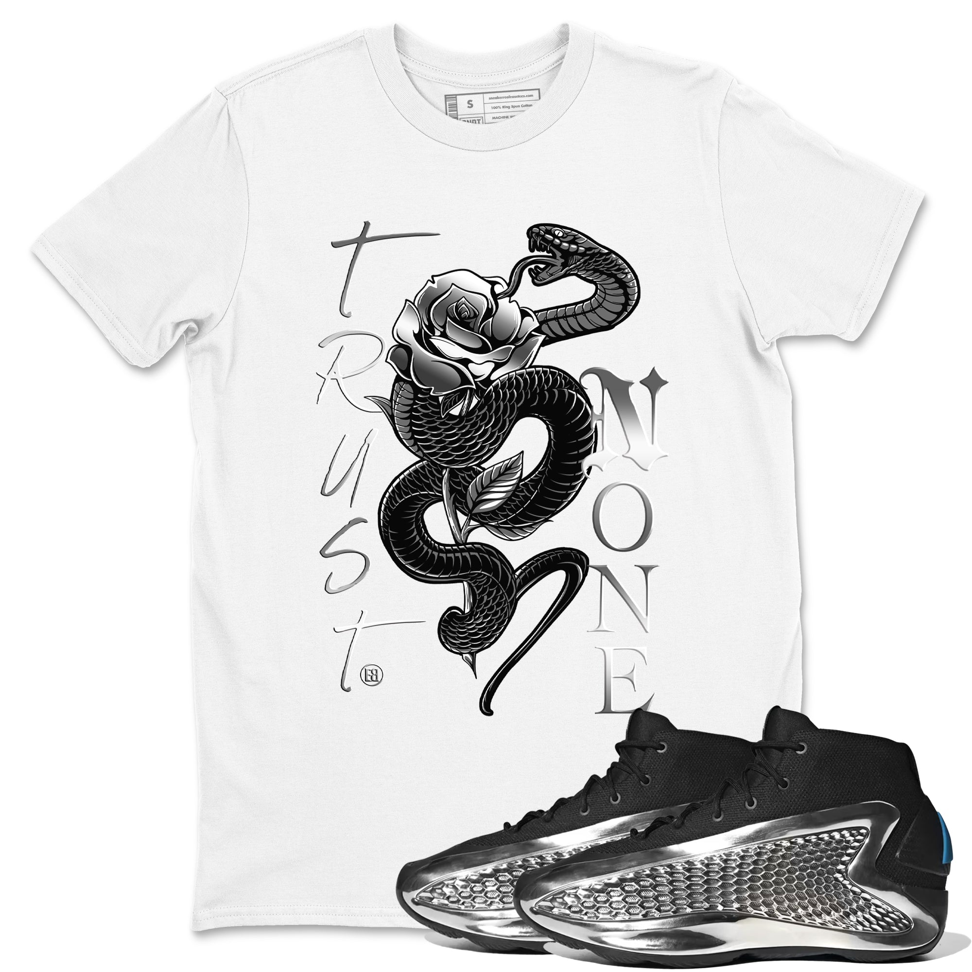 Trust None snkmatch Tees - AE 1 Silver Metallic