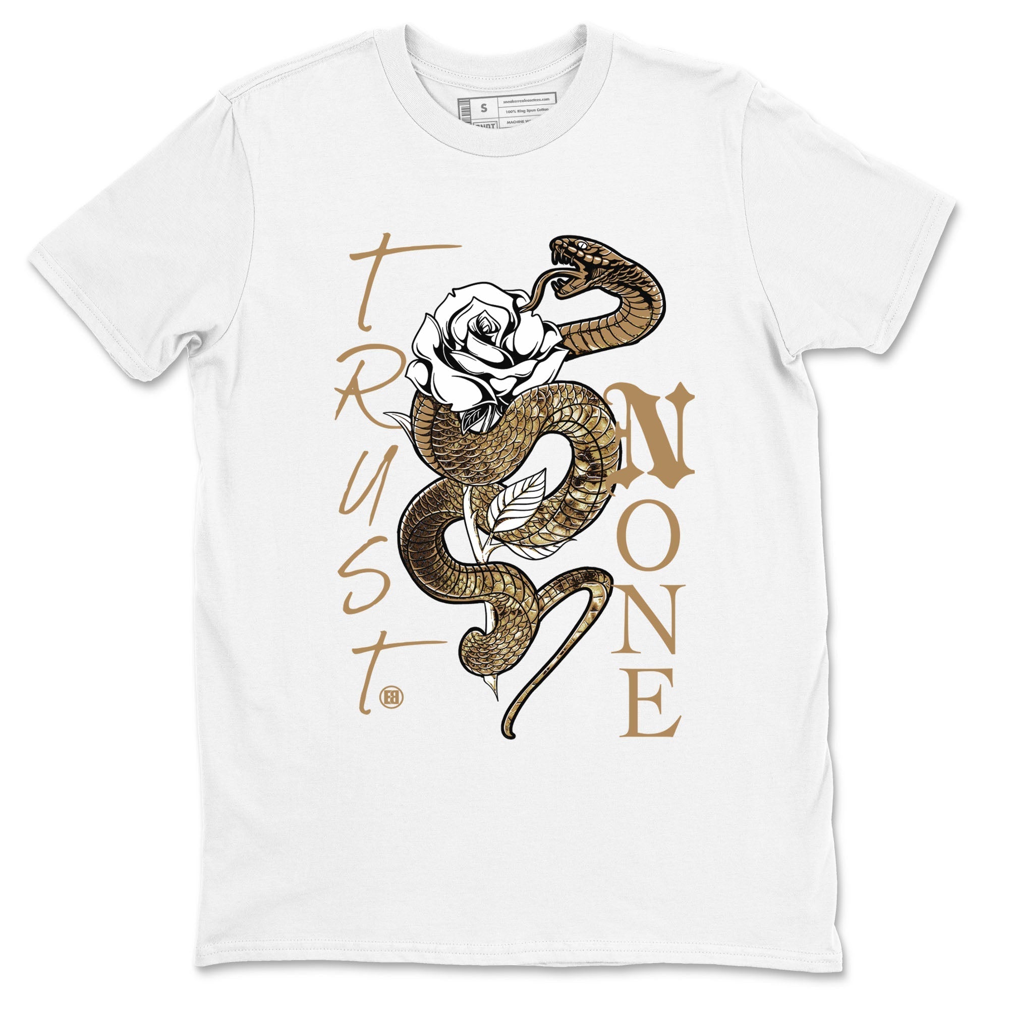 Trust None snkmatch Tees - Air Force 1 Ivory Snake