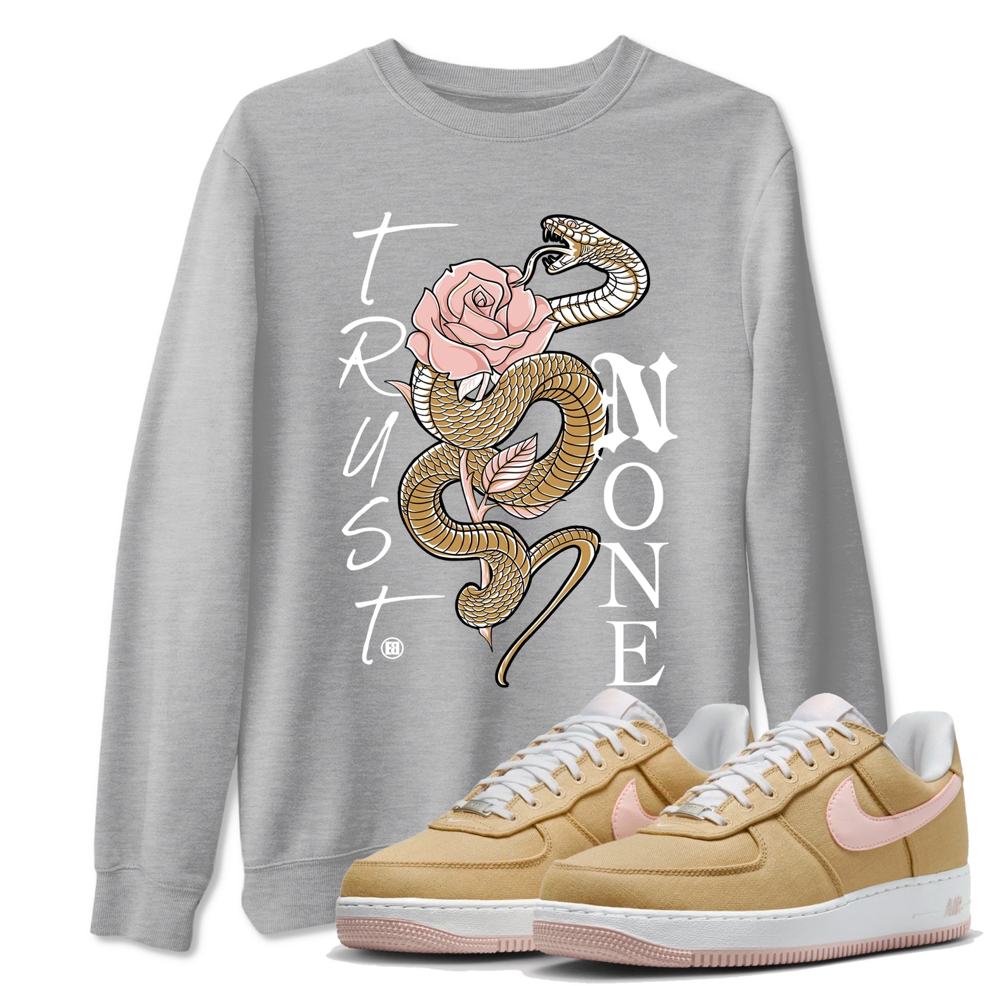Trust None snkmatch Tees - Air Force 1 Linen