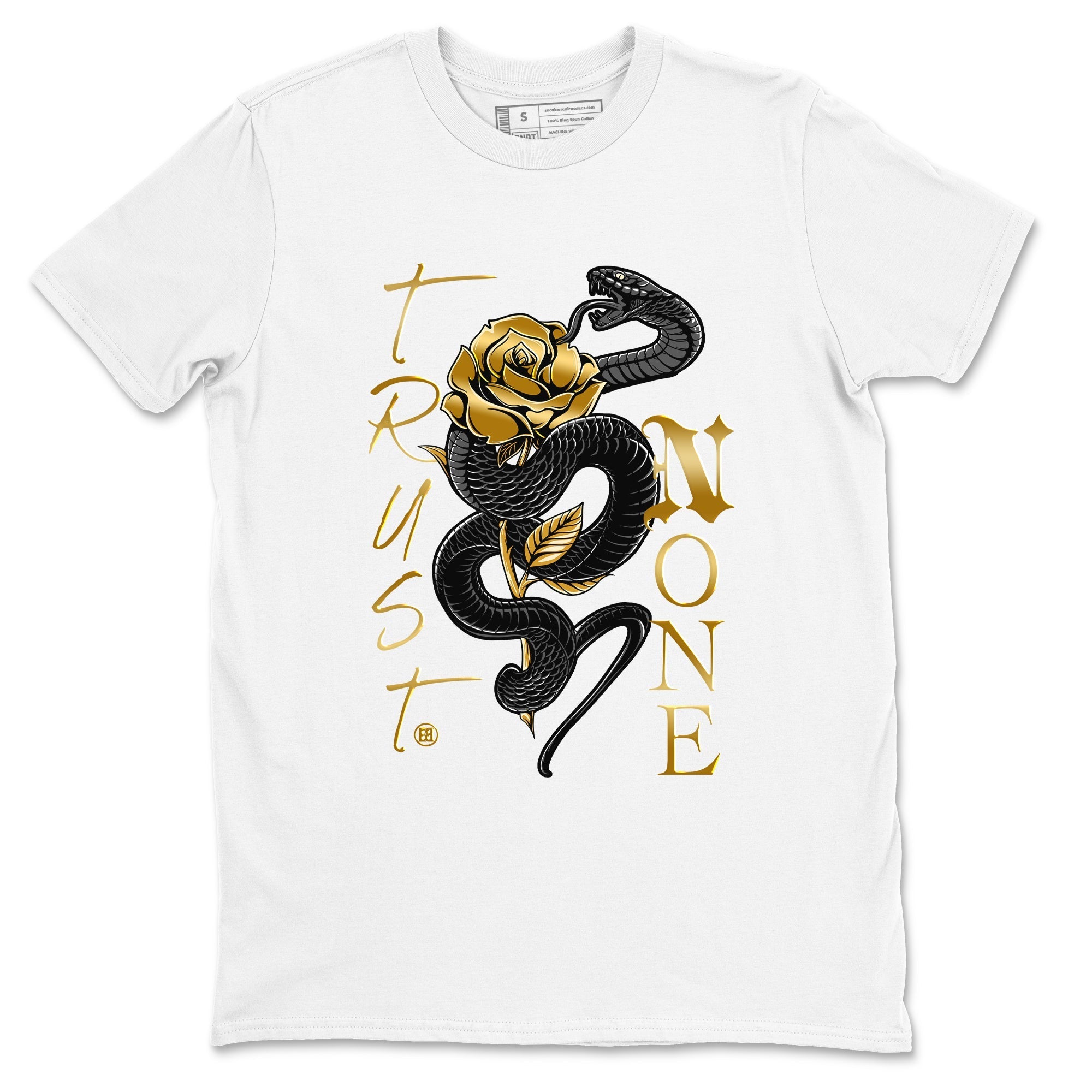 Trust None snkmatch Tees - Air Jordan 1 Black Metallic Gold