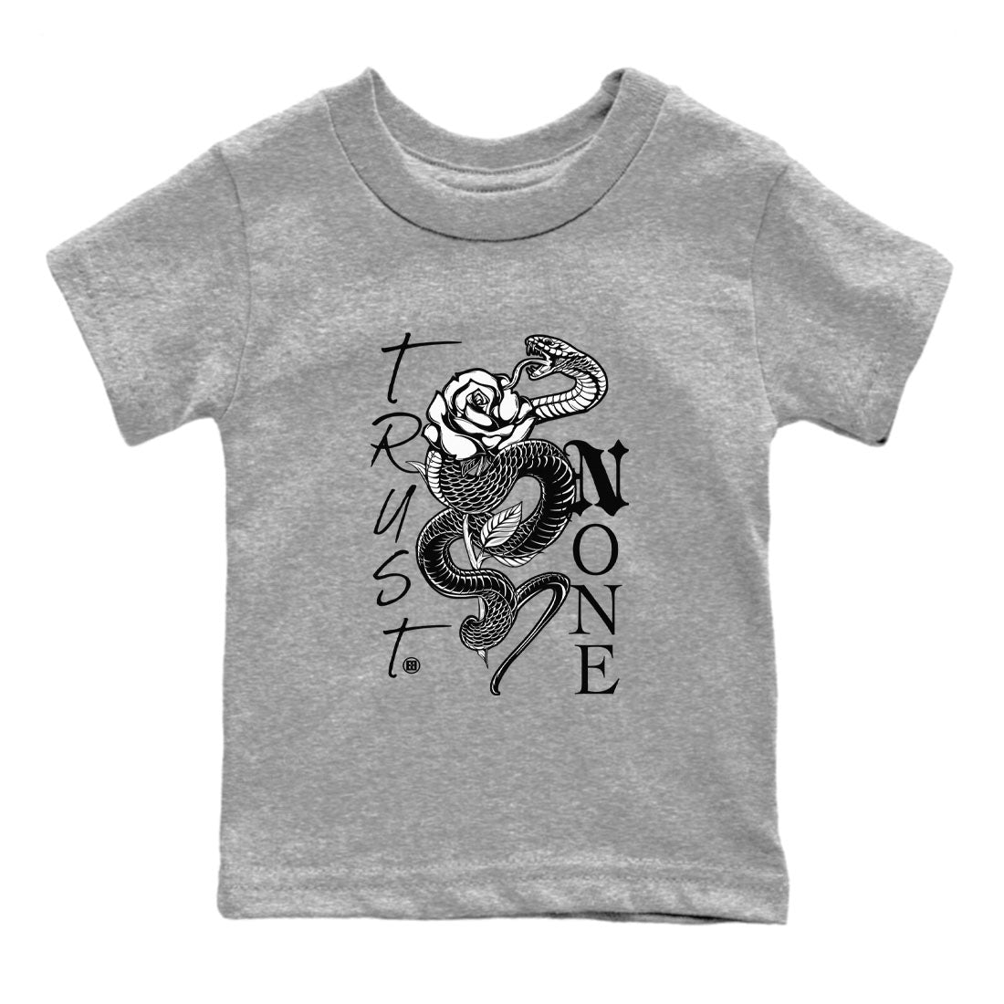 Trust None snkmatch Tees Kids - Air Jordan 1 Black White