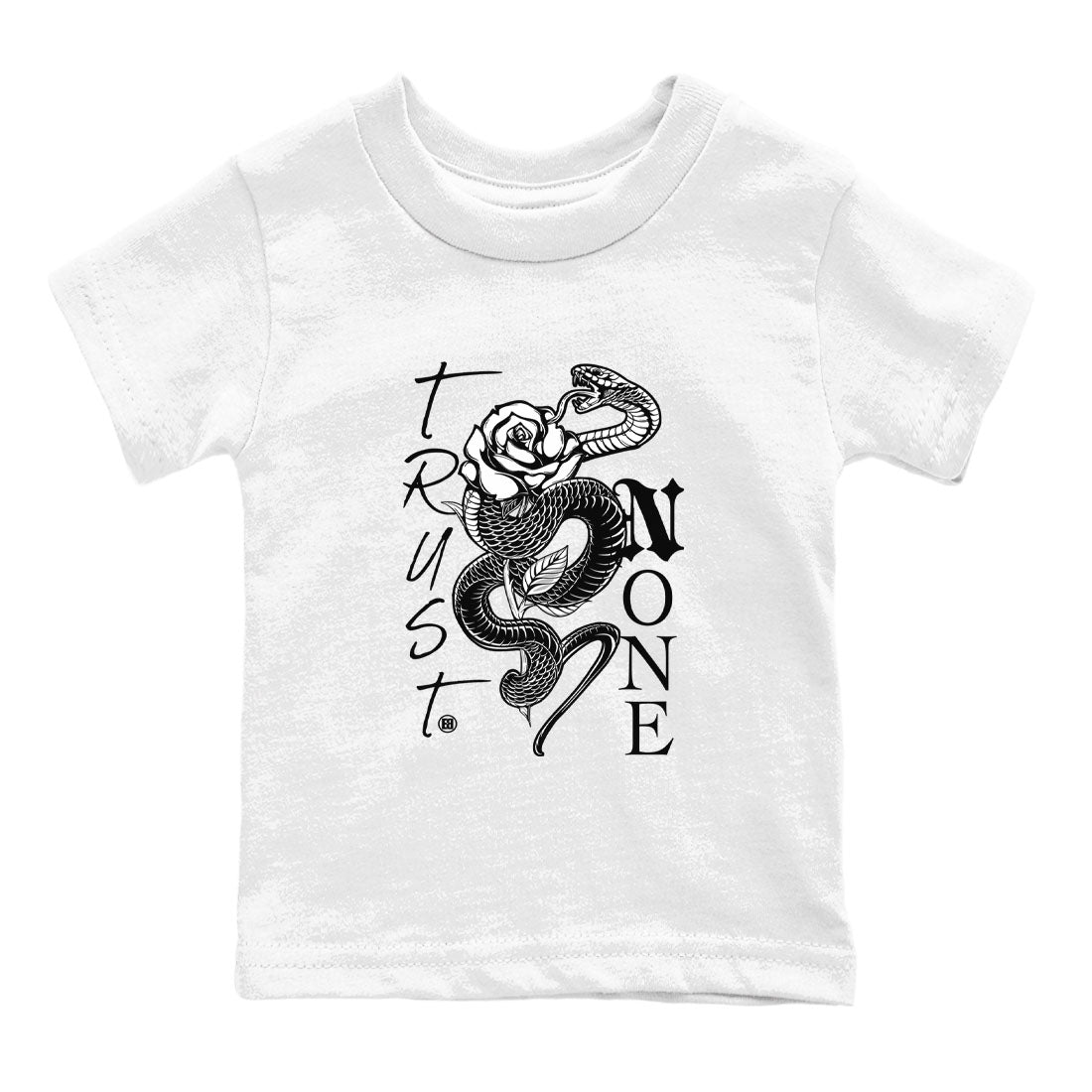 Trust None snkmatch Tees Kids - Air Jordan 1 Black White