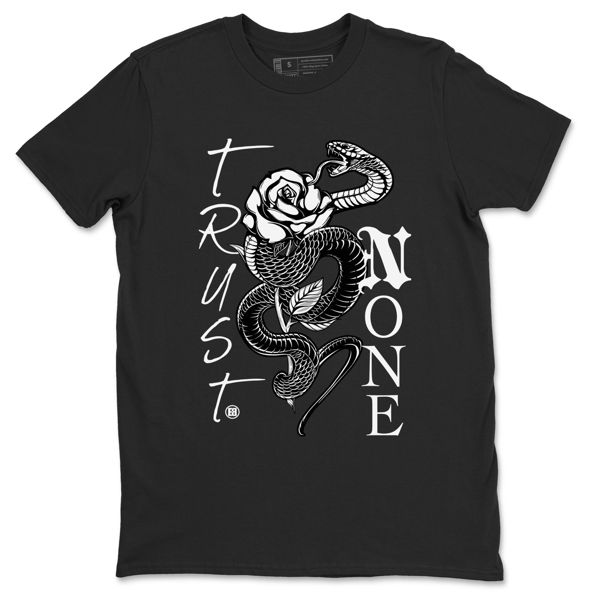 Trust None snkmatch Tees - Air Jordan 1 Black White