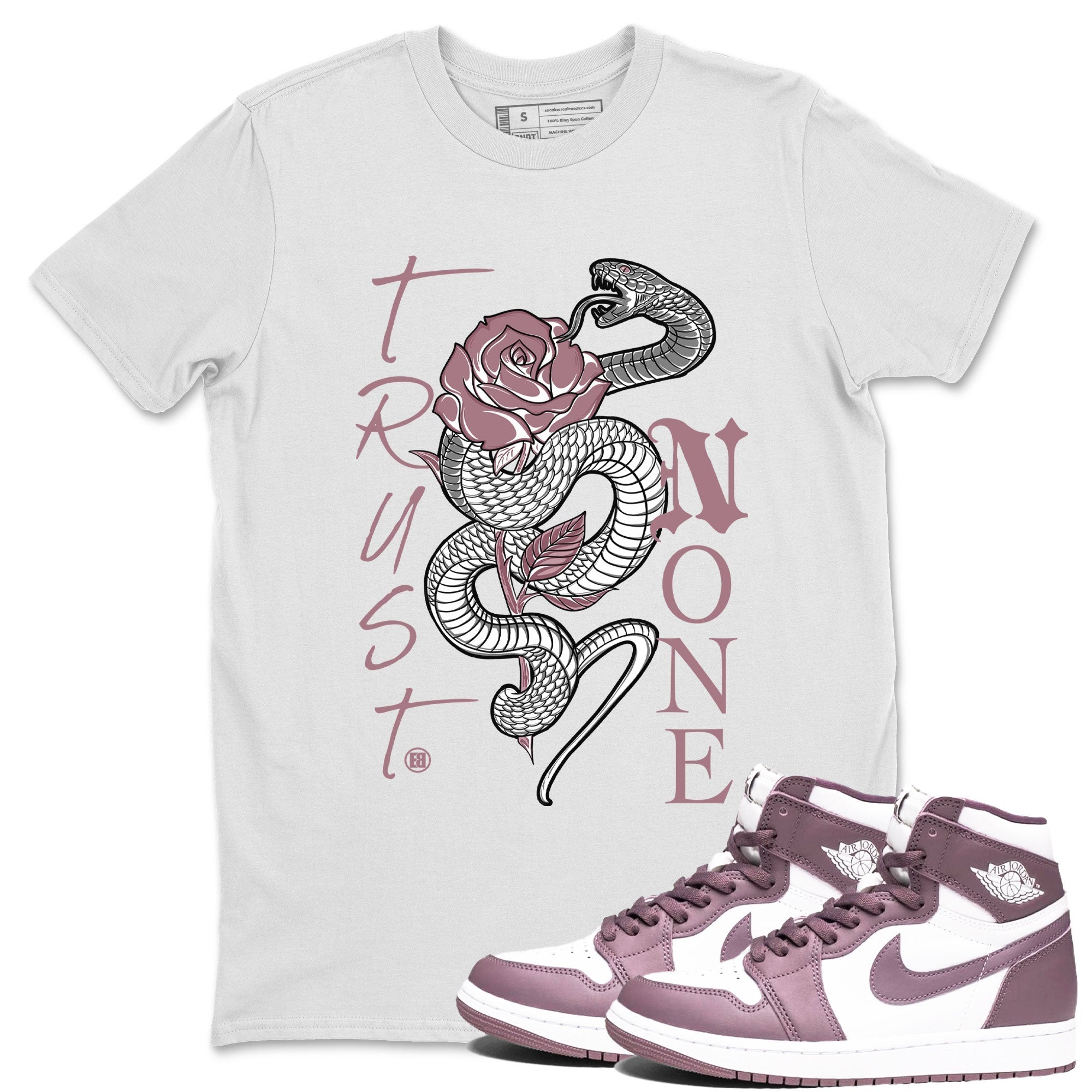 Trust None snkmatch Tee - Air Jordan 1 Mauve
