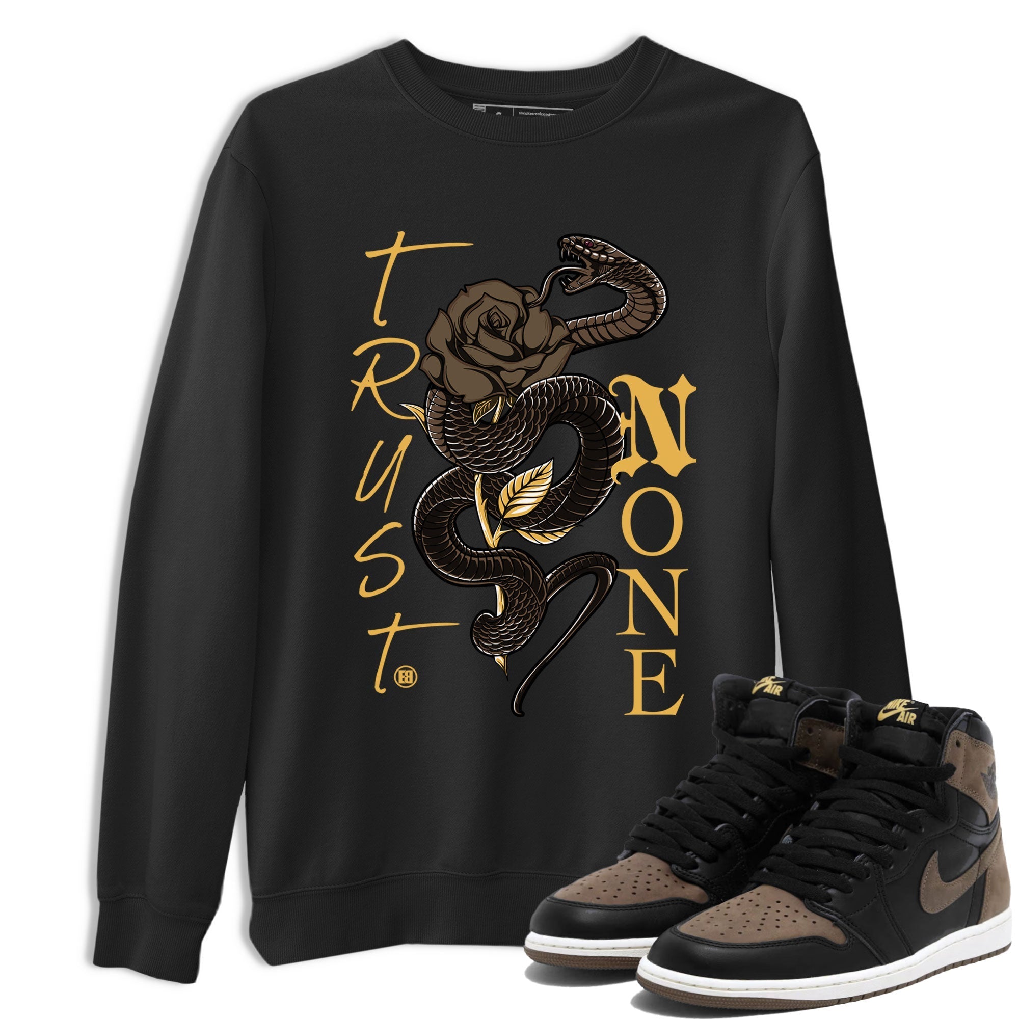 Trust None snkmatch Tee - Air Jordan 1 Palomino