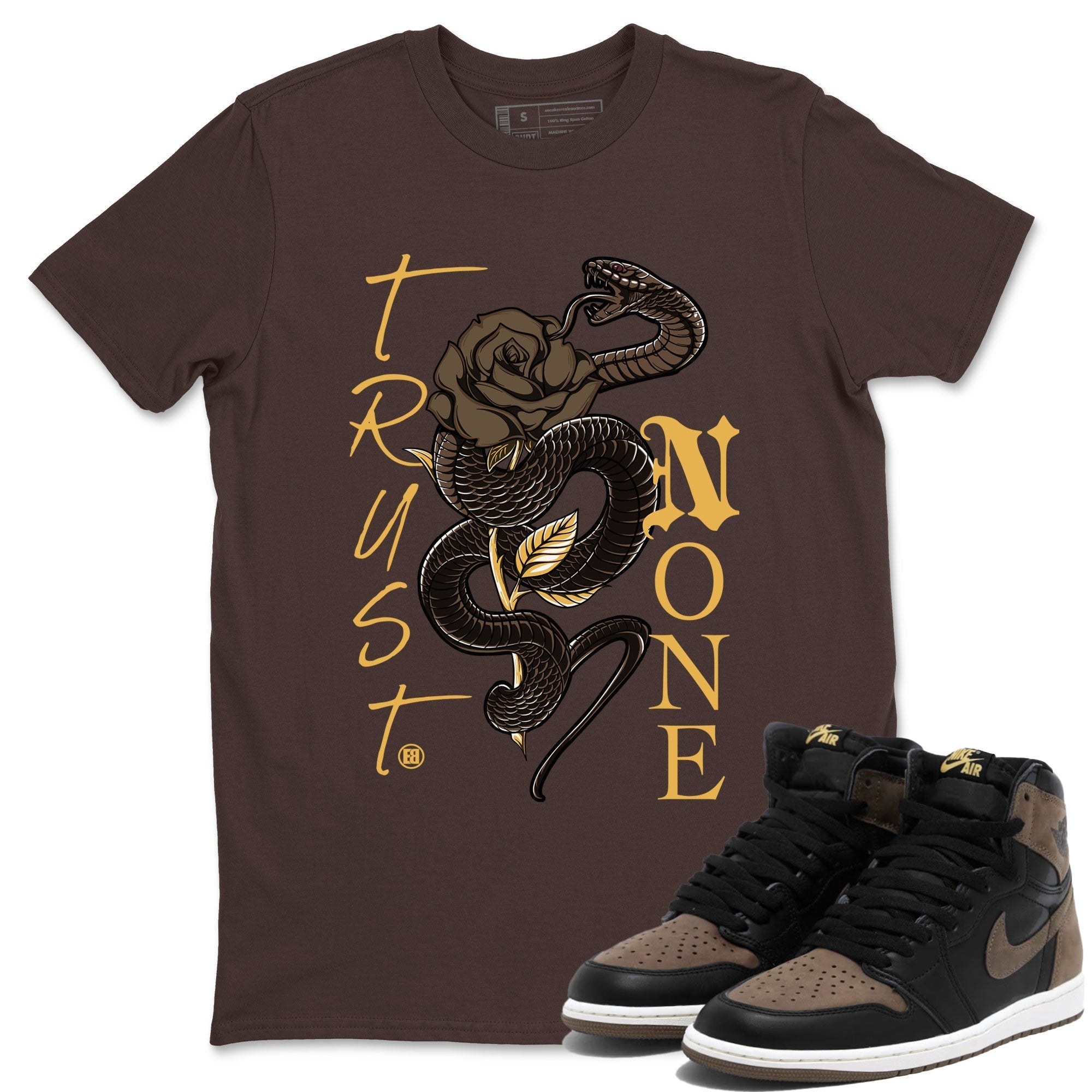 Trust None snkmatch Tee - Air Jordan 1 Palomino