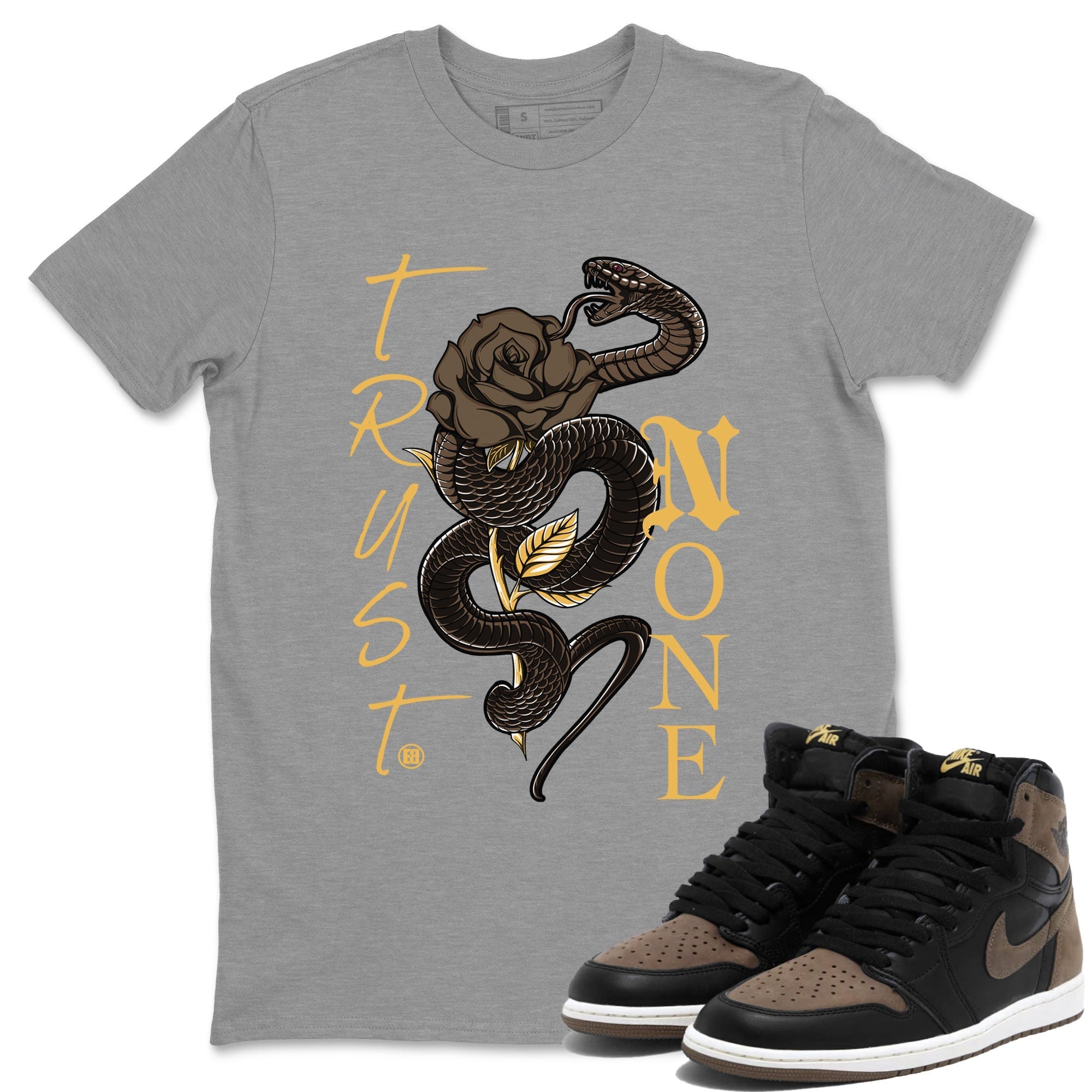 Trust None snkmatch Tee - Air Jordan 1 Palomino