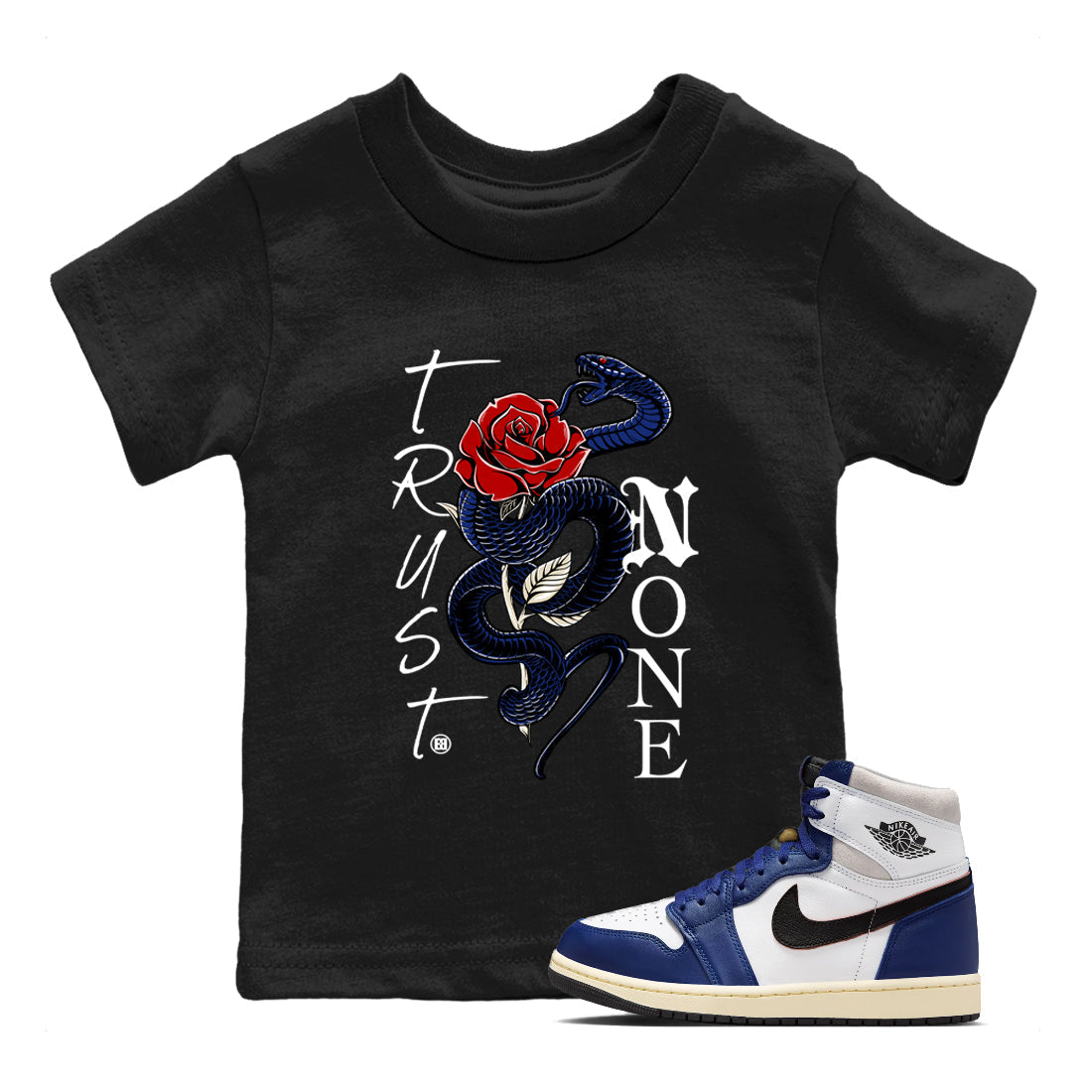 Trust None snkmatch Tees Kids - Air Jordan 1 Rare Air