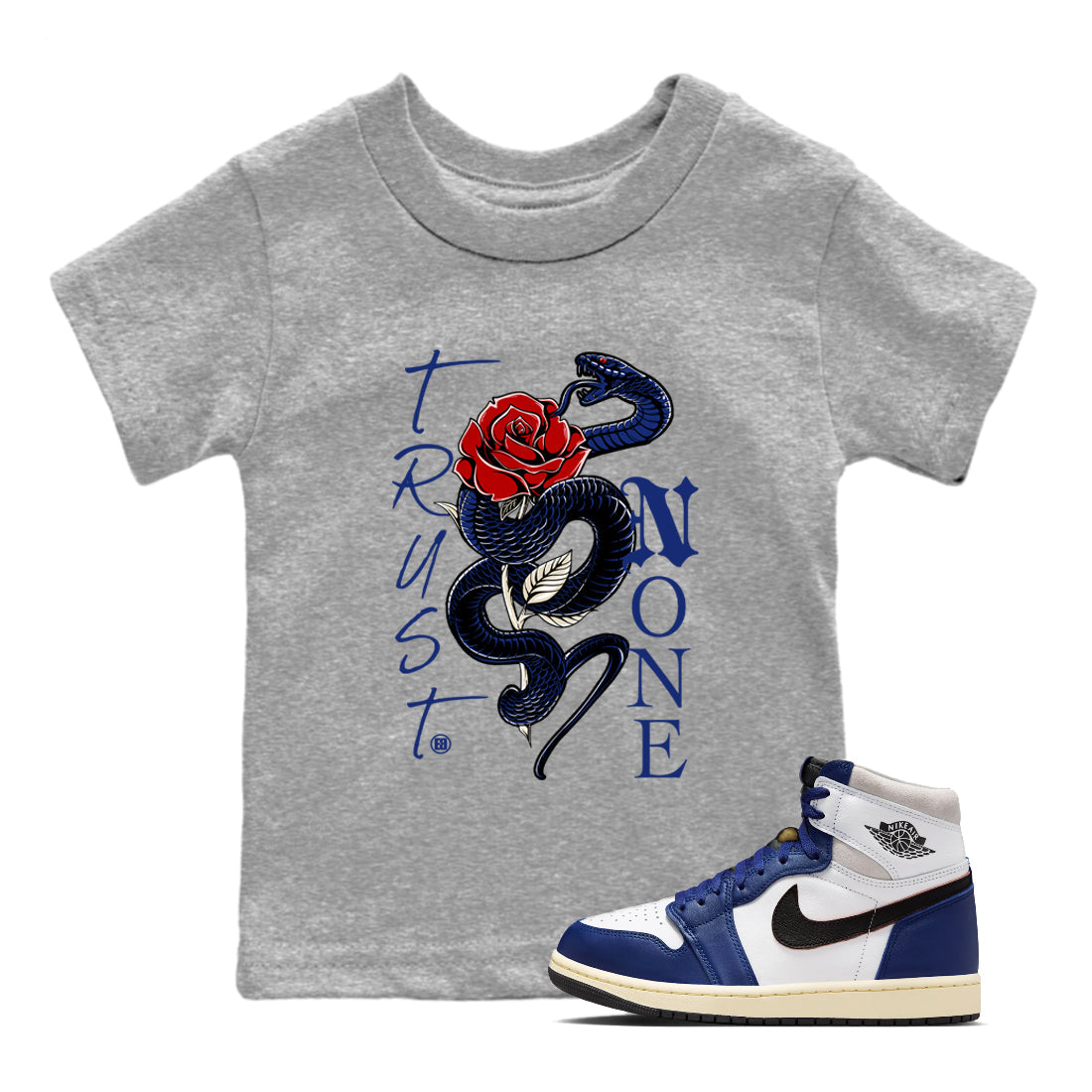 Trust None snkmatch Tees Kids - Air Jordan 1 Rare Air