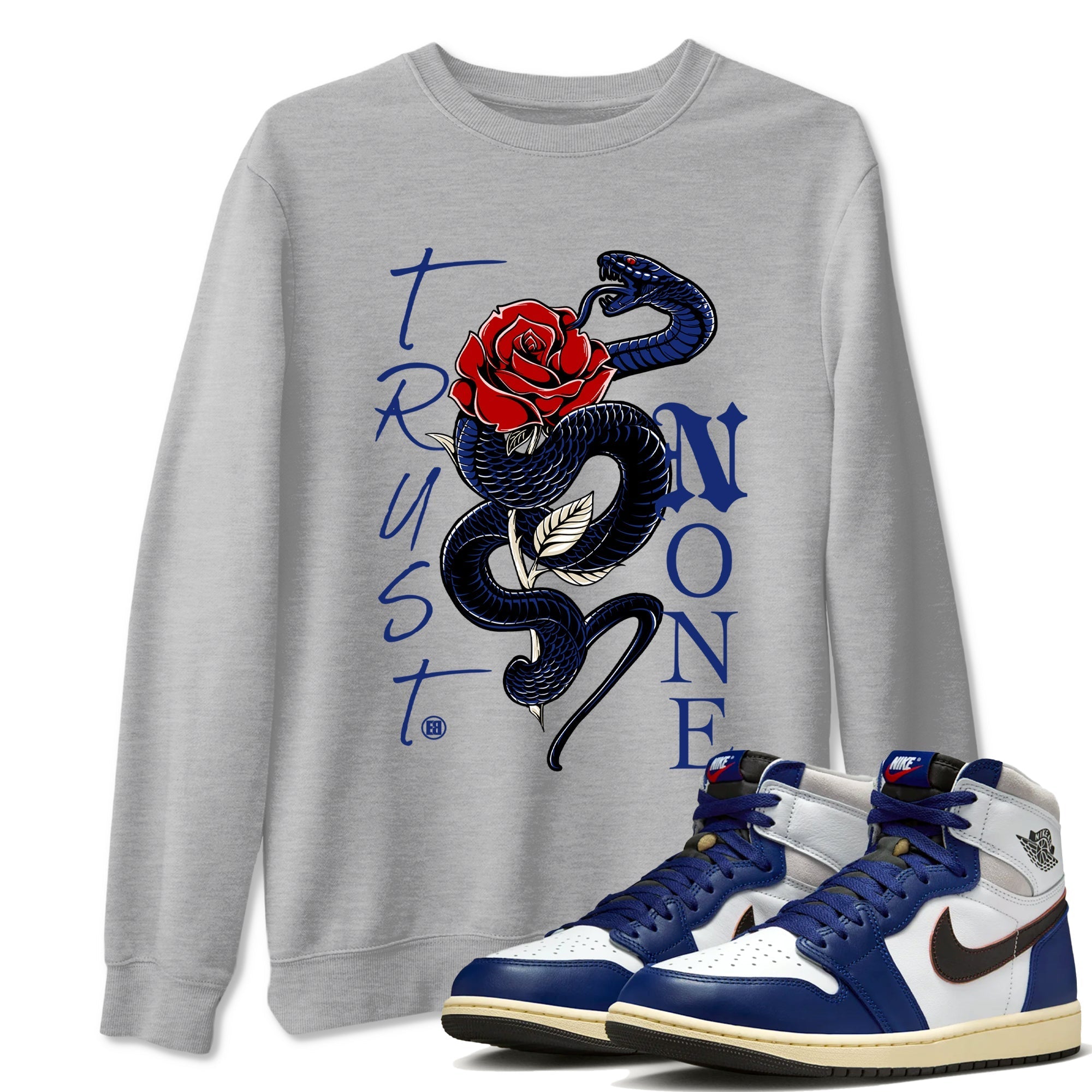 Trust None snkmatch Tees - Air Jordan 1 Rare Air