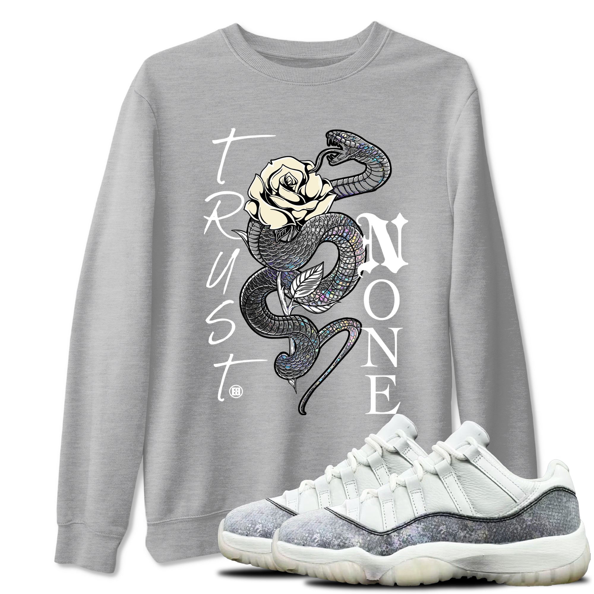 Trust None snkmatch Tees - Air Jordan 11 Year Of The Snake