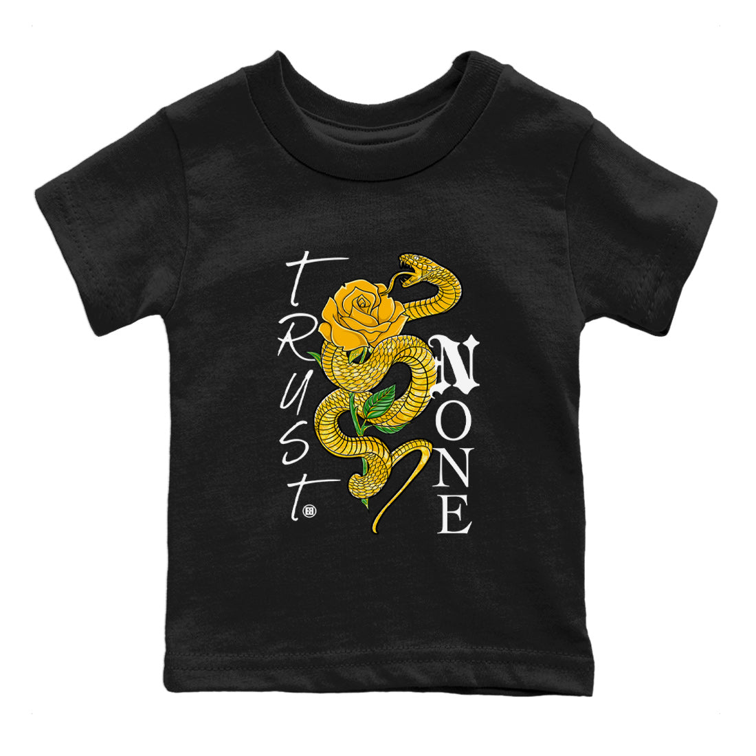 Trust None Kids Tops - Air Jordan 11 Yellow Python
