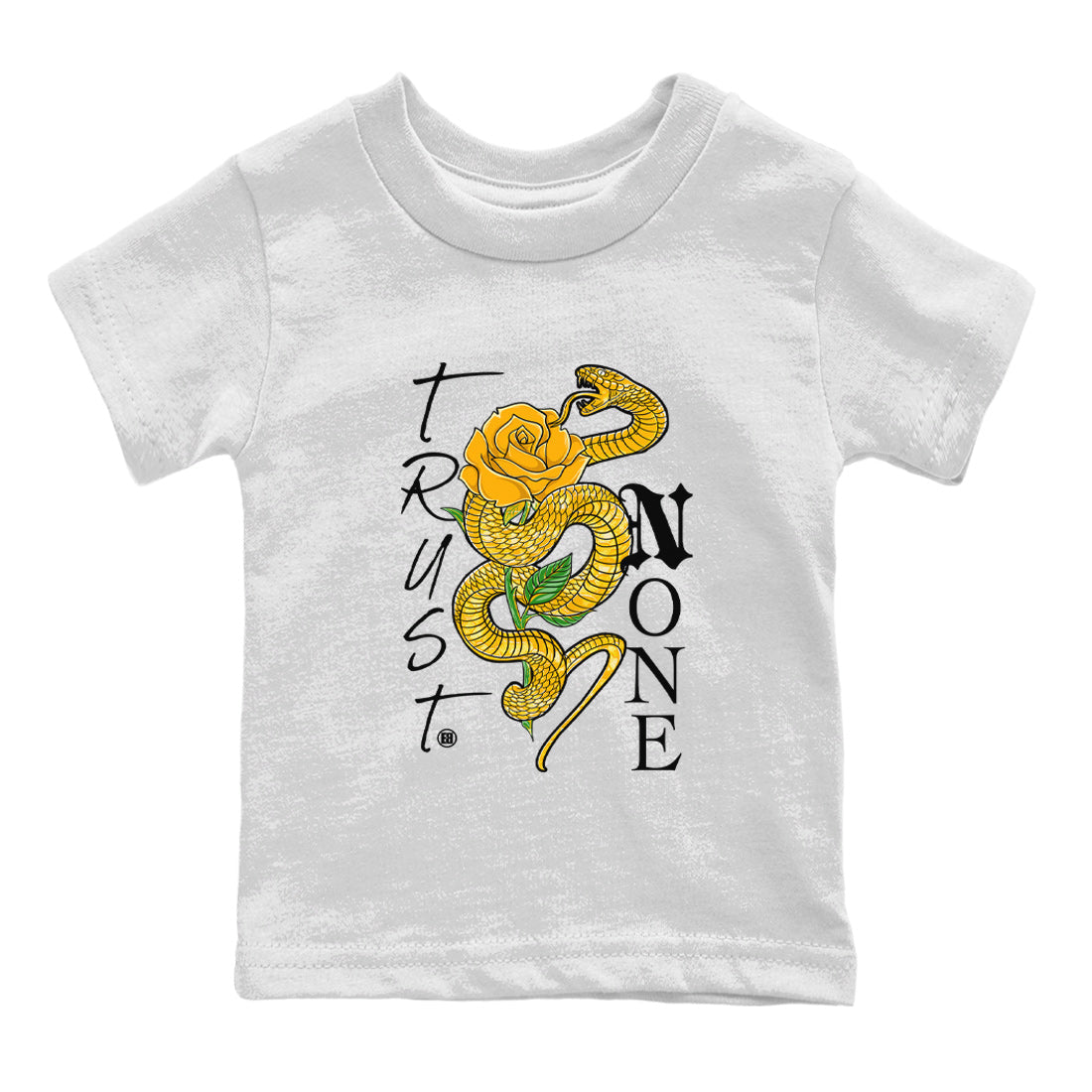 Trust None Kids Tops - Air Jordan 11 Yellow Python