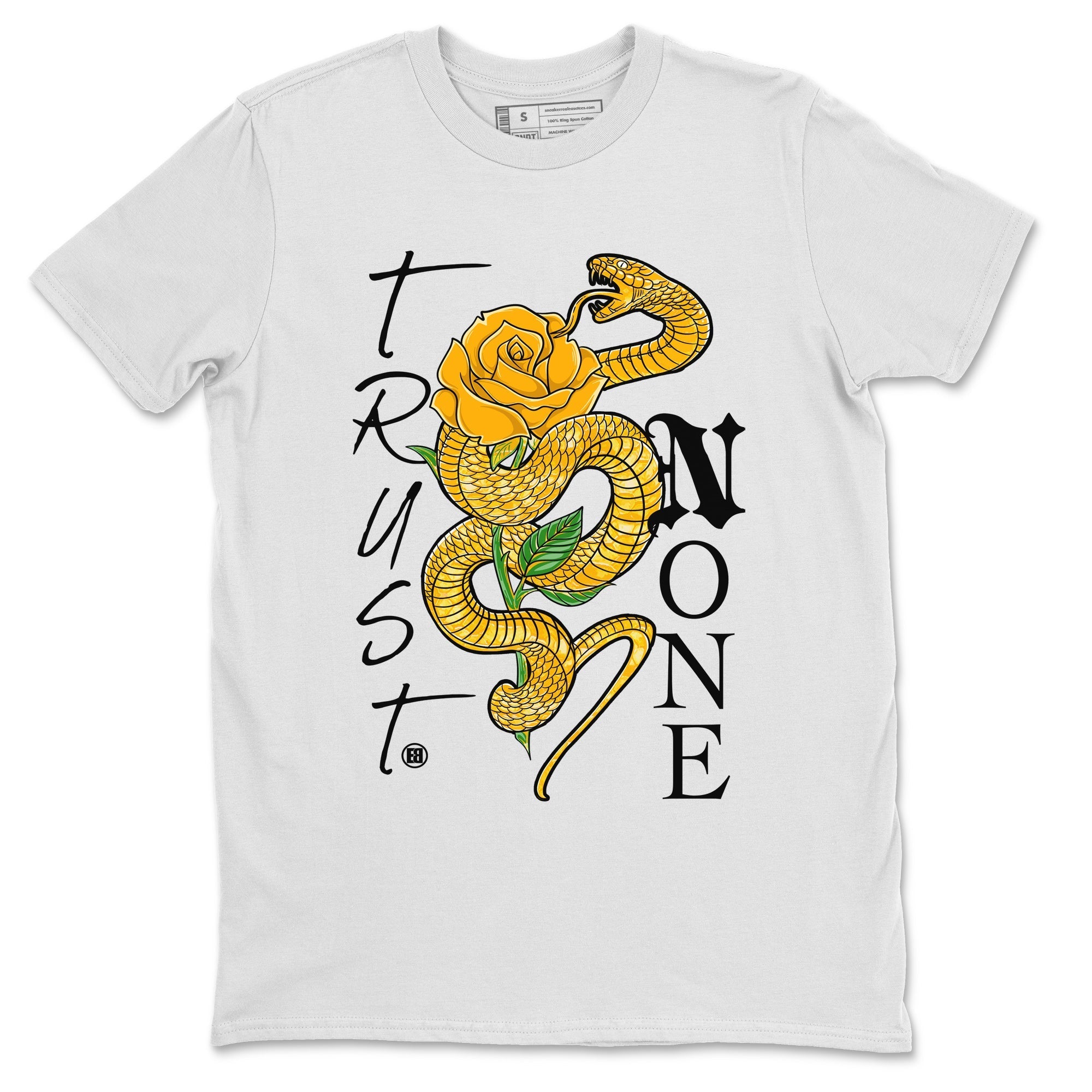 Trust None Unisex Tops - Air Jordan 11 Yellow Python