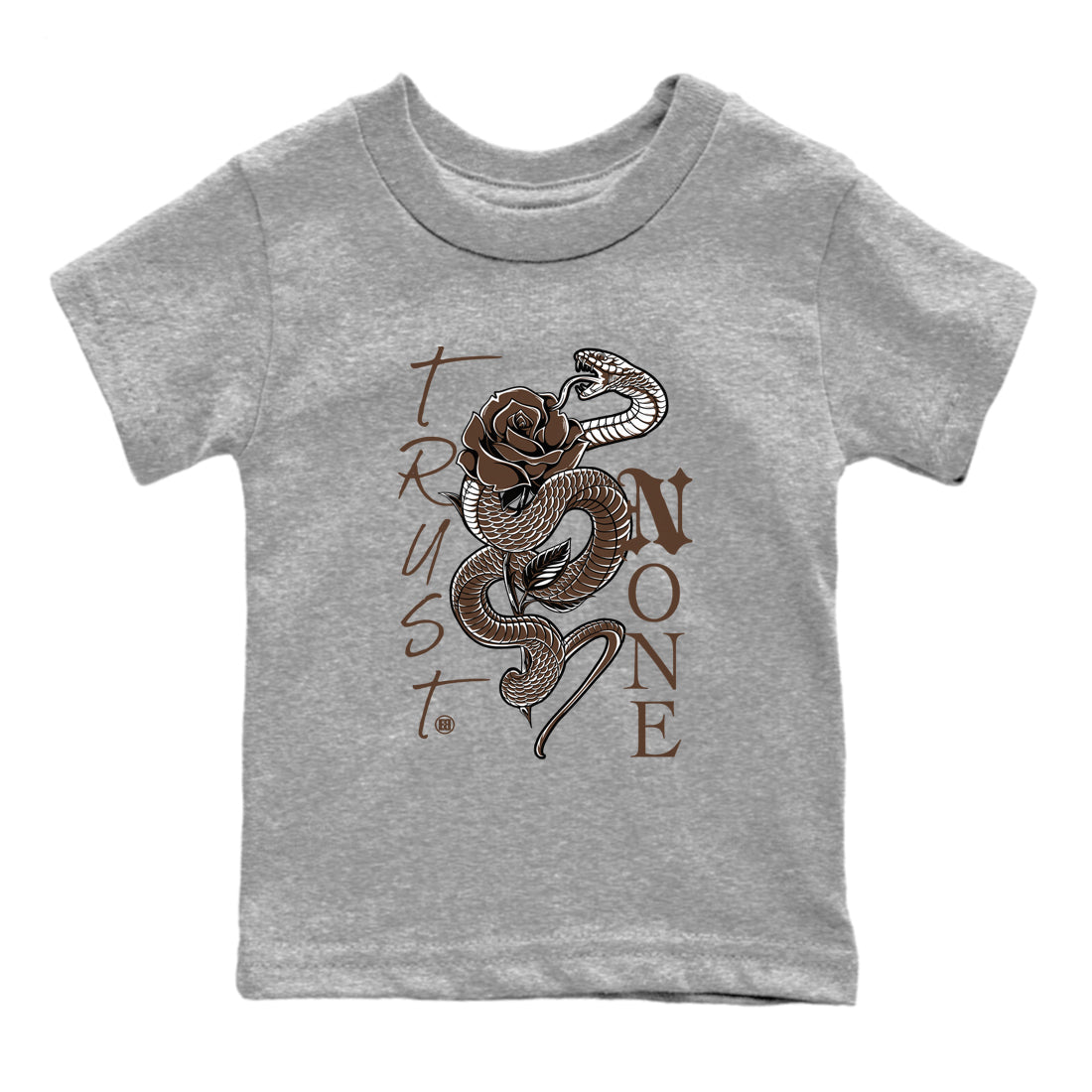 Trust None snkmatch Tees Kids - Air Jordan 12 Baroque Brown