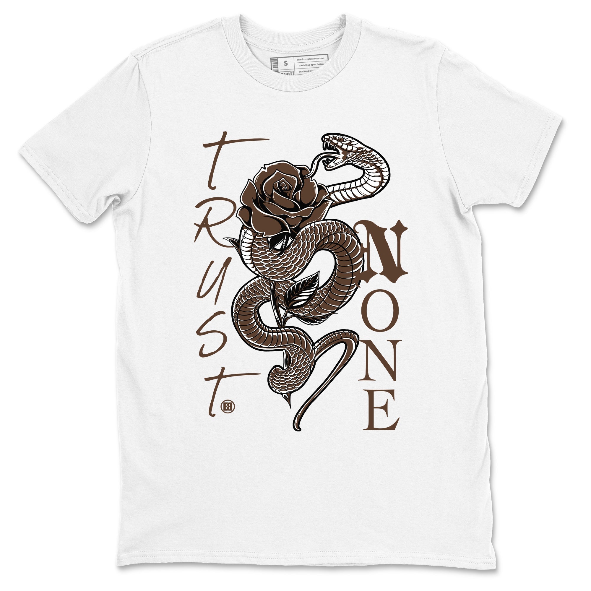 Trust None snkmatch Tees - Air Jordan 12 Baroque Brown