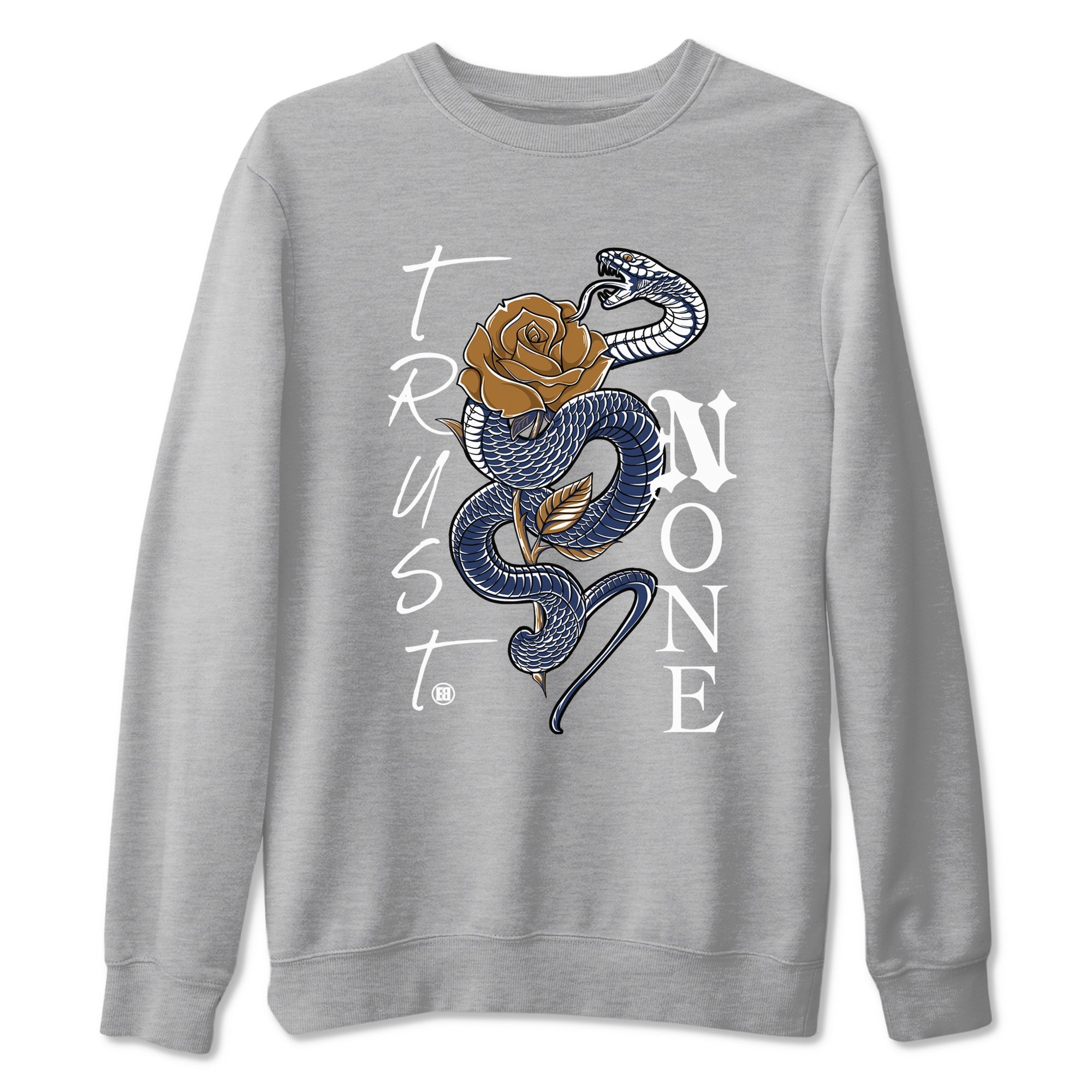 Trust None snkmatch Tees - Air Jordan 13 Midnight Navy