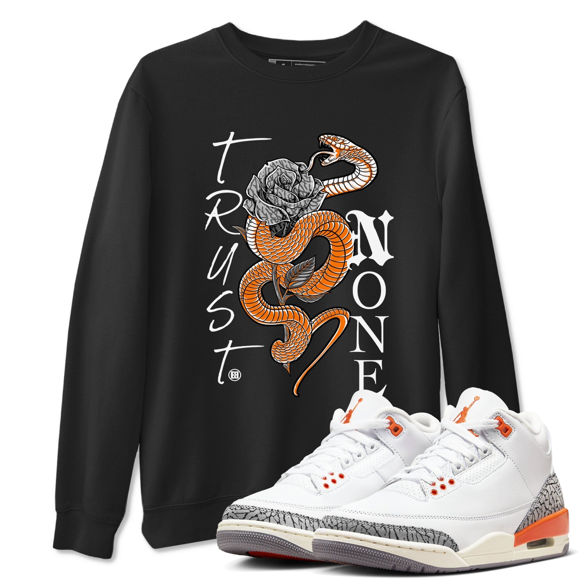 Trust None snkmatch Tees - Air Jordan 3 Georgia Peach