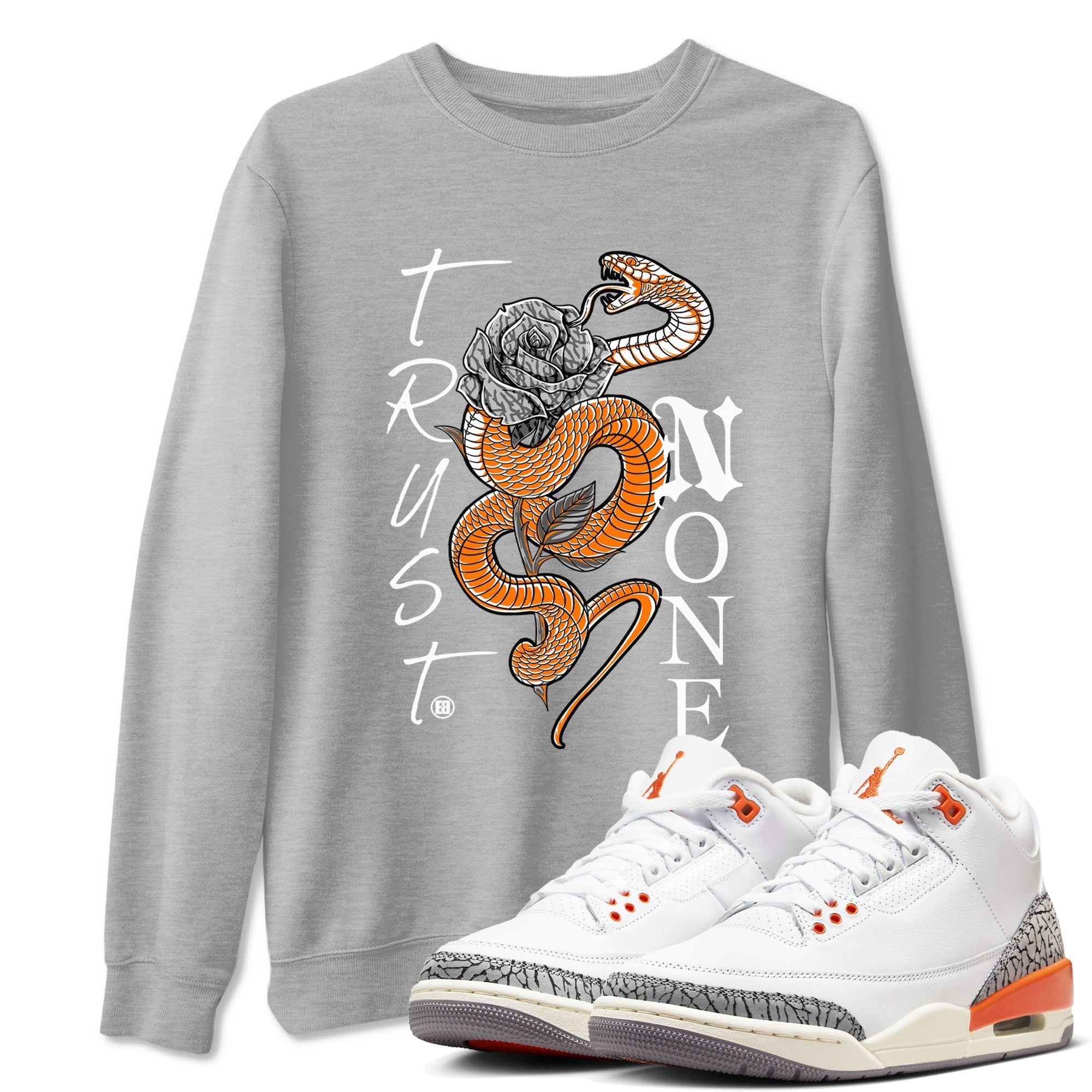 Trust None snkmatch Tees - Air Jordan 3 Georgia Peach