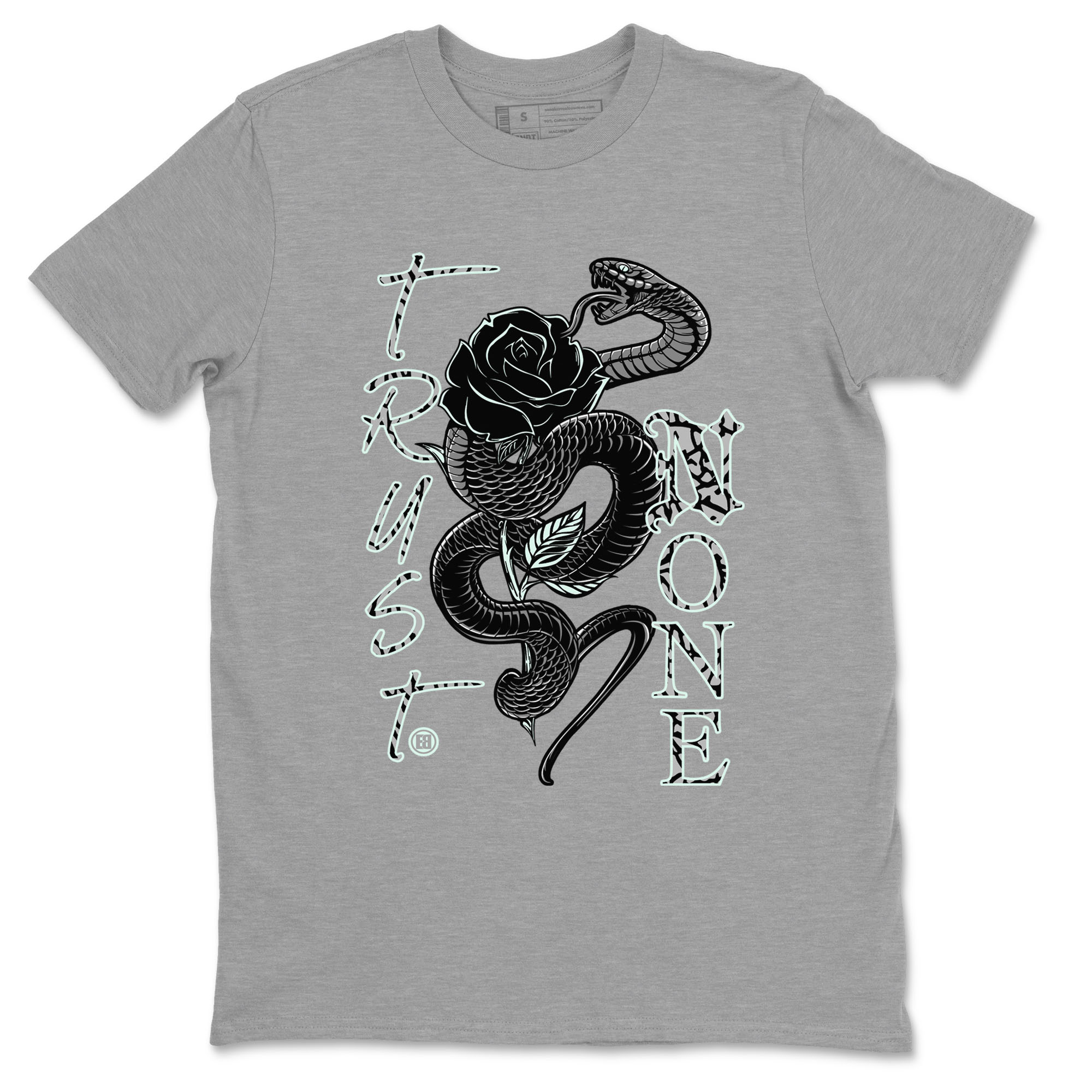 Trust None snkmatch Tees - Air Jordan 3 Green Glow