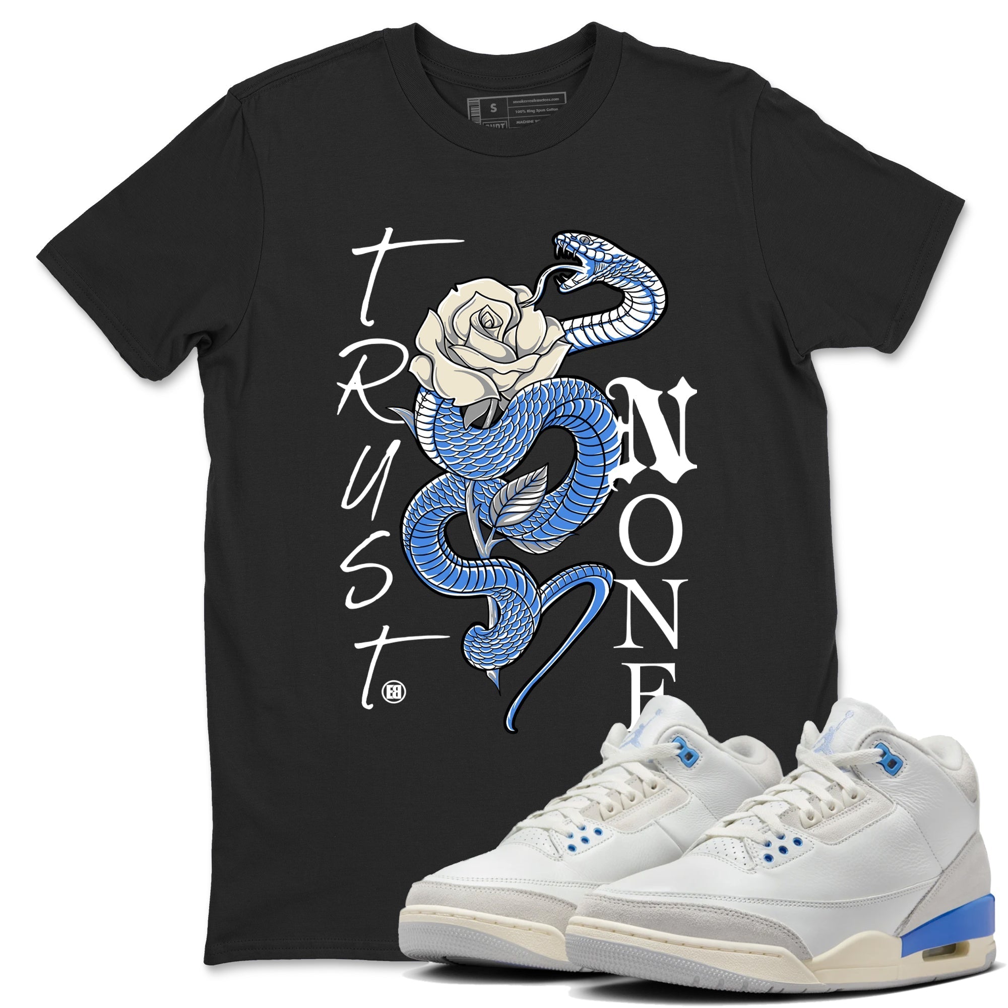 Trust None snkmatch Tees - Air Jordan 3 Lucky Shorts