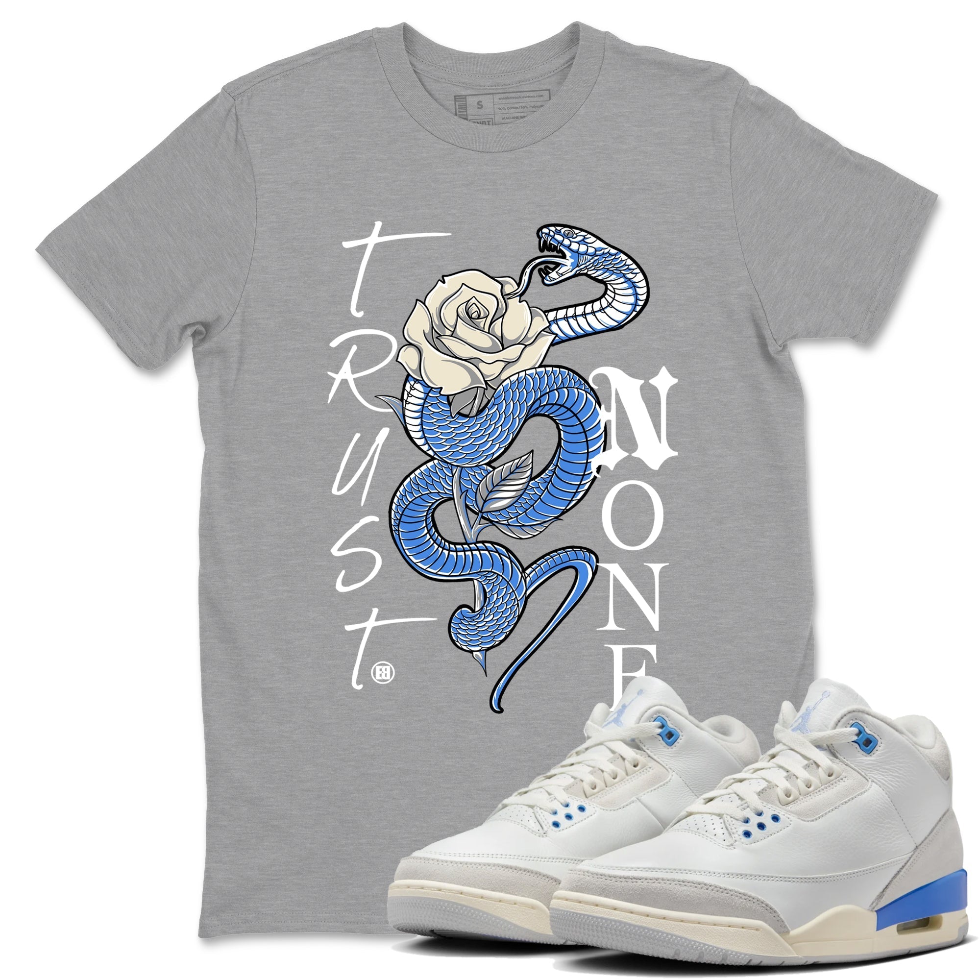 Trust None snkmatch Tees - Air Jordan 3 Lucky Shorts