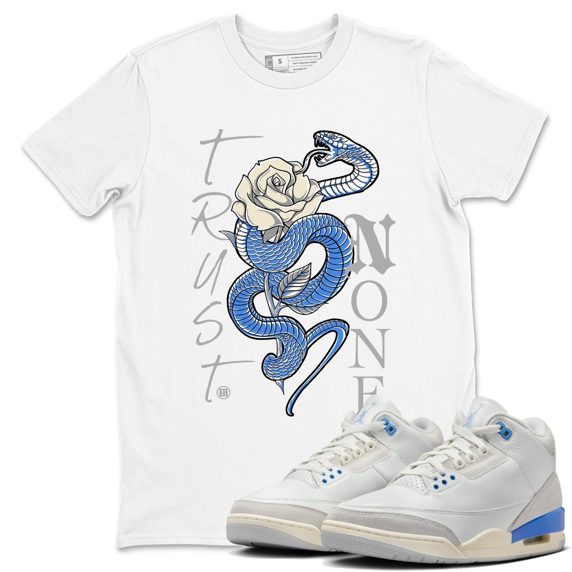Trust None snkmatch Tees - Air Jordan 3 Lucky Shorts