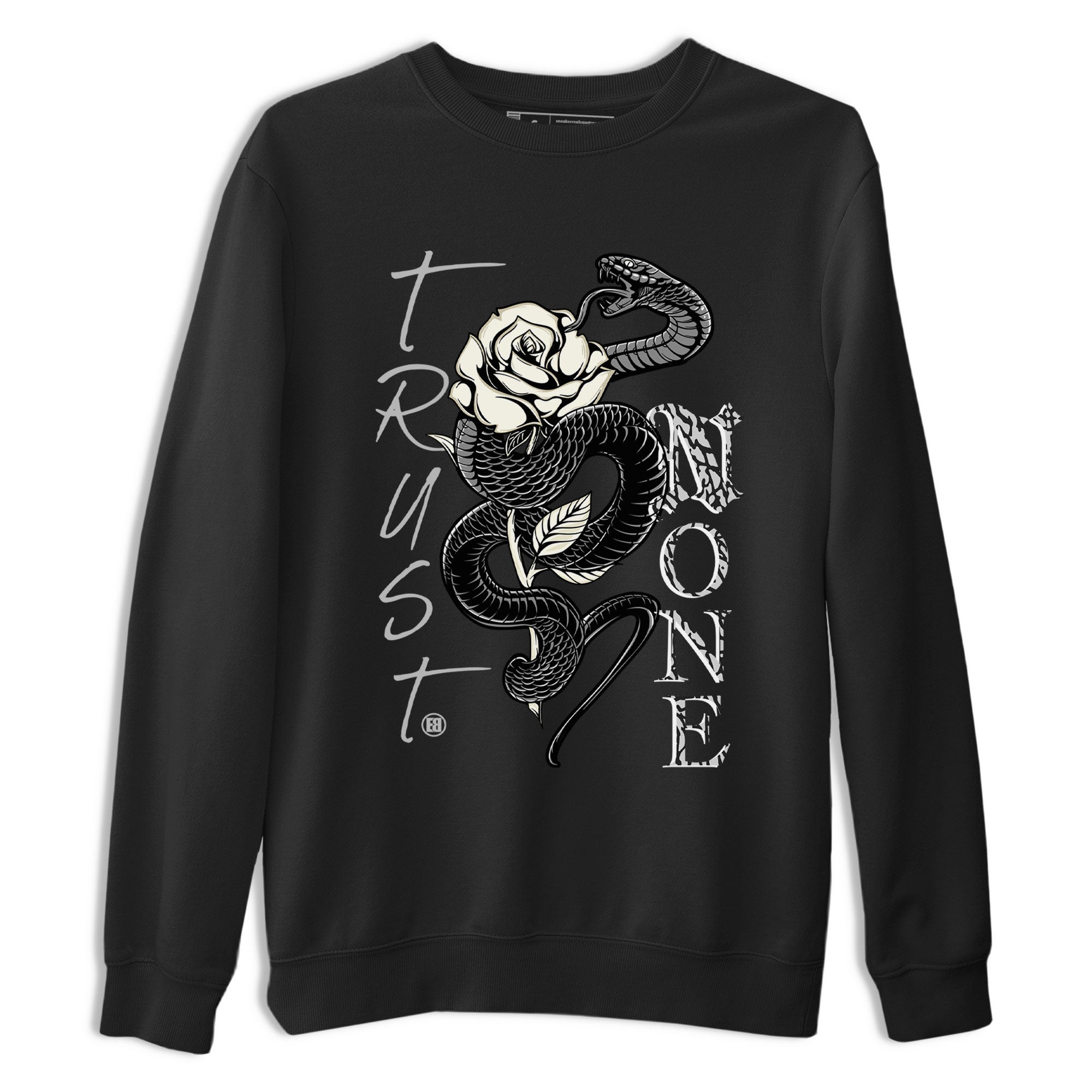 Trust None snkmatch Tee - Air Jordan 3 Off Noir