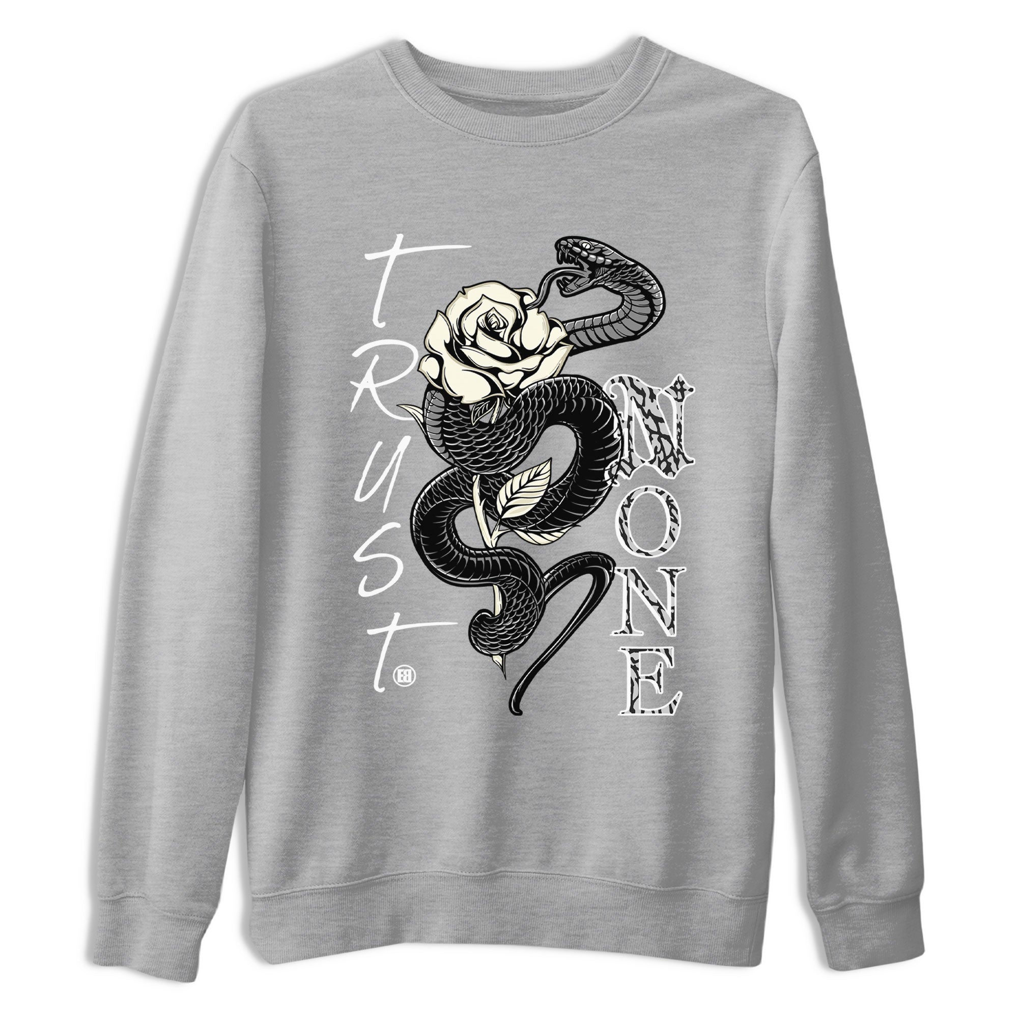 Trust None snkmatch Tee - Air Jordan 3 Off Noir