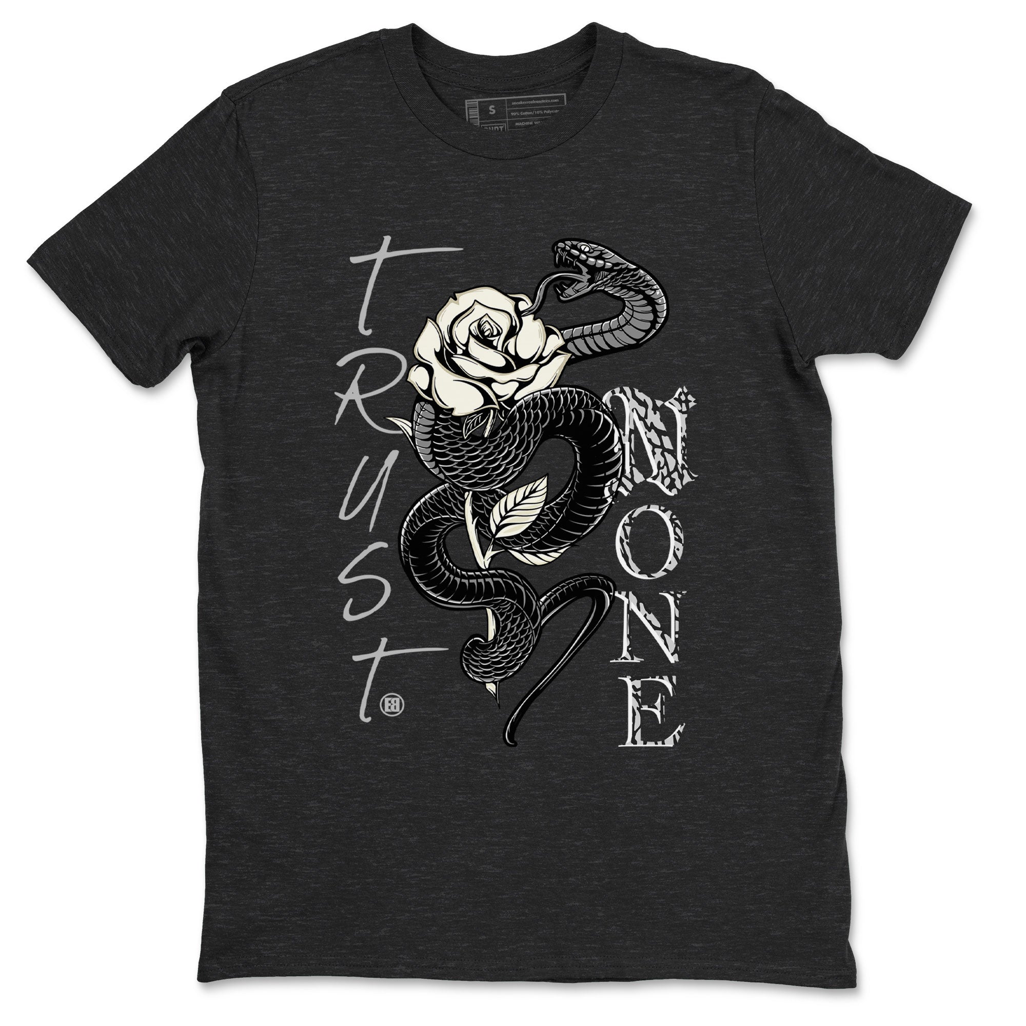 Trust None snkmatch Tee - Air Jordan 3 Off Noir